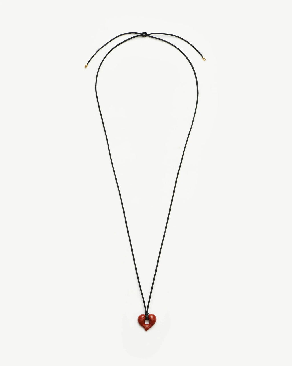 Molten Heart Jasper Pendant Cord Necklace