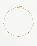 Molten Heart Mini Charm Choker | 18ct Gold Vermeil