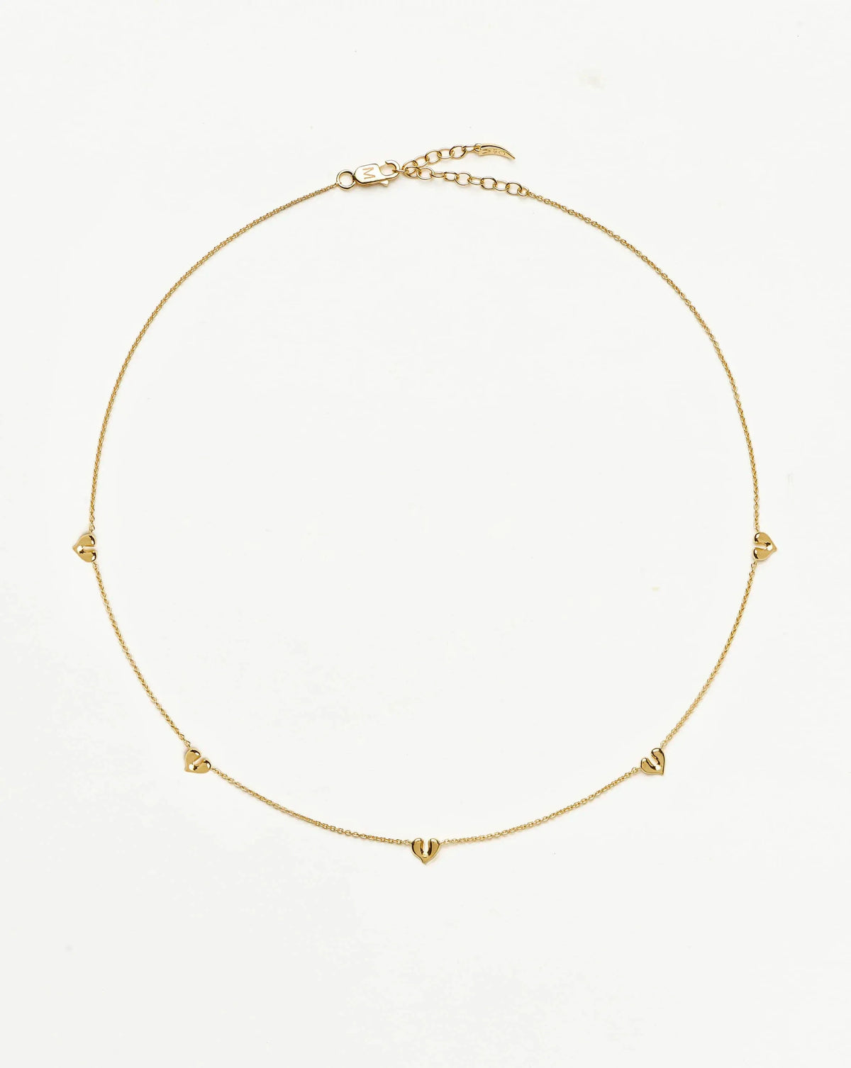Molten Heart Mini Charm Choker | 18ct Gold Vermeil