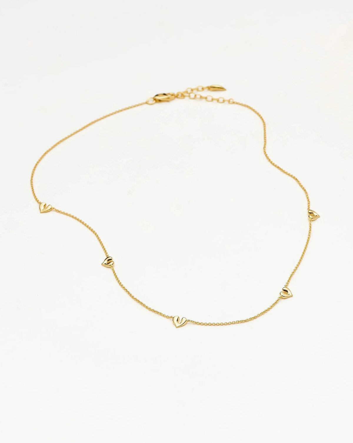 Molten Heart Mini Charm Choker | 18ct Gold Vermeil
