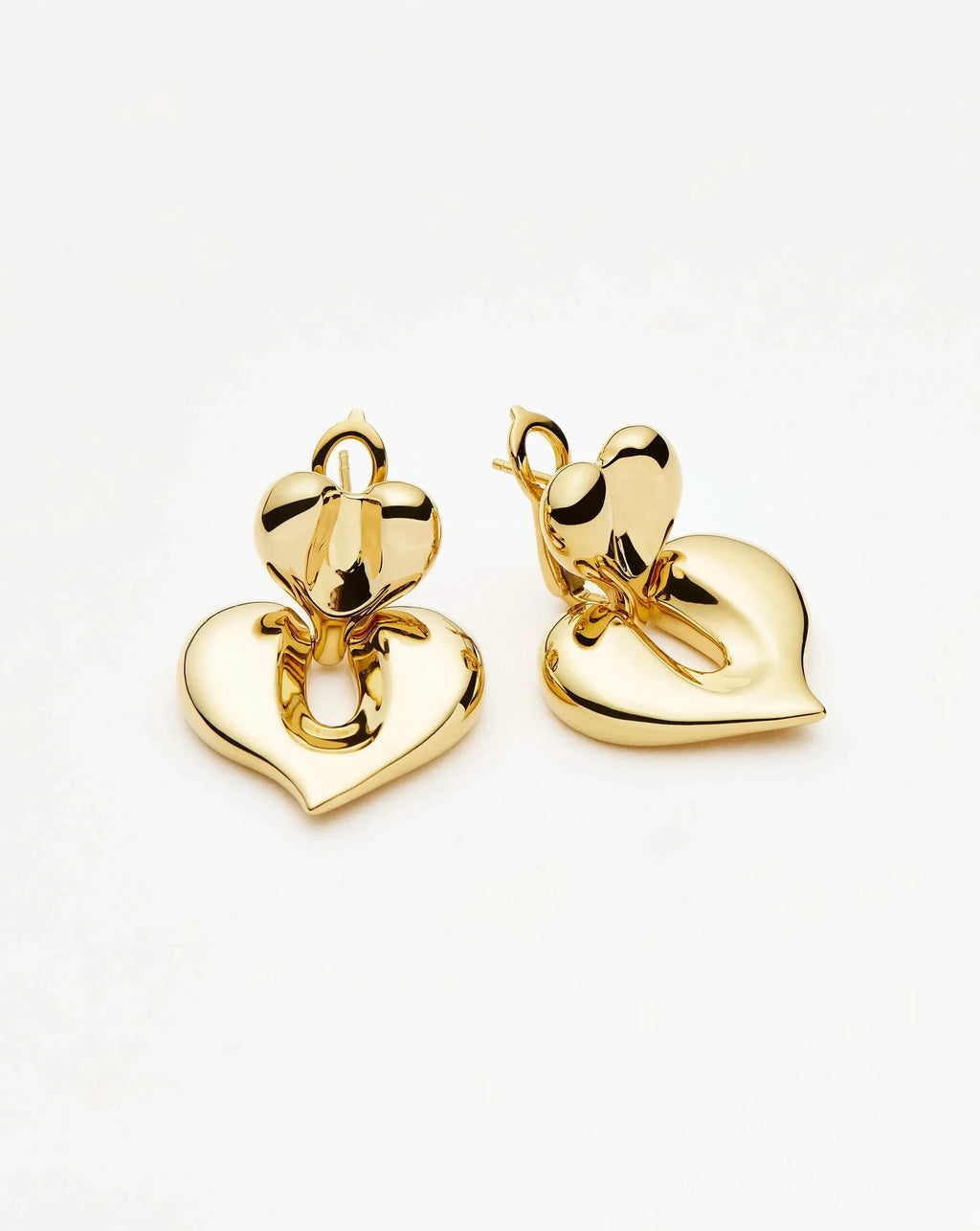 Molten Heart Statement Earrings | 18ct Gold Plated