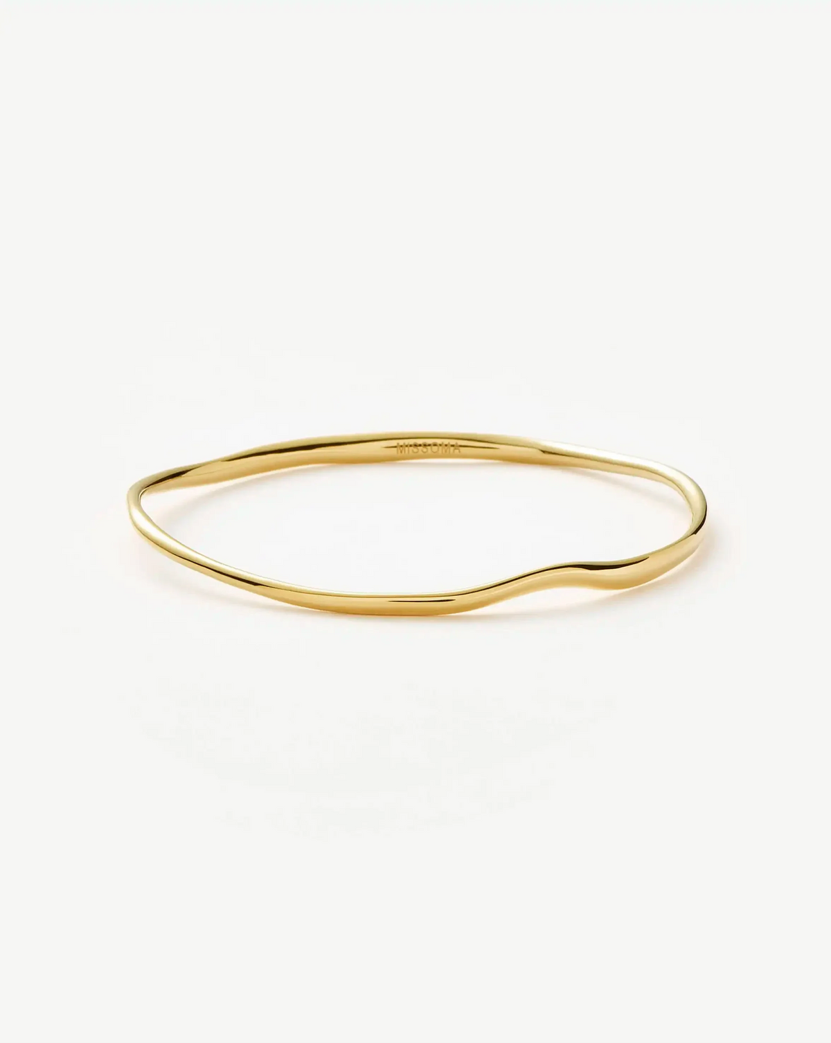 Molten Ripple Bangle | 18ct Gold Plated