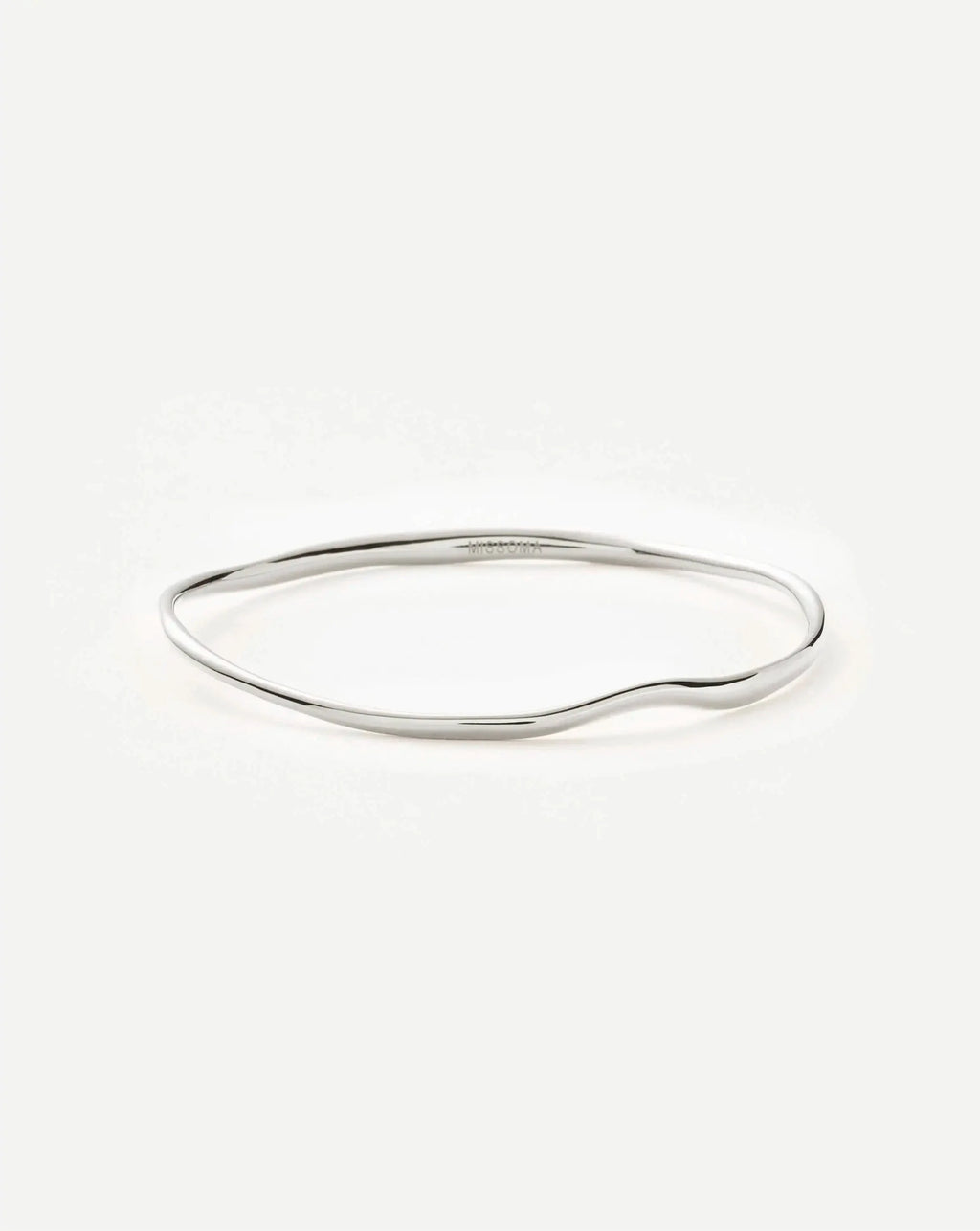 Molten Ripple Bangle | Silver Plated