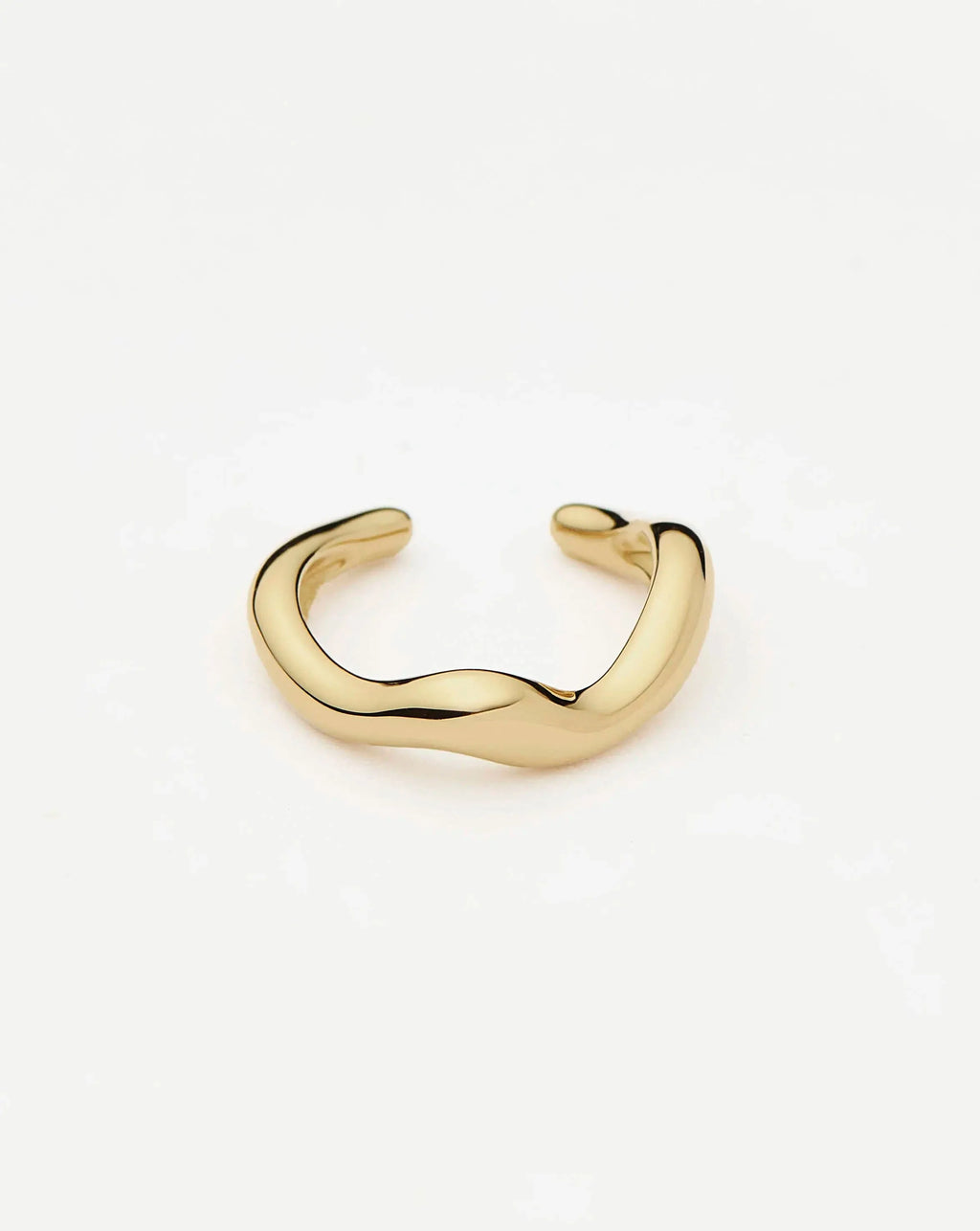 Molten Snow Solid Gold Ear Cuff | 9ct Solid Yellow Gold