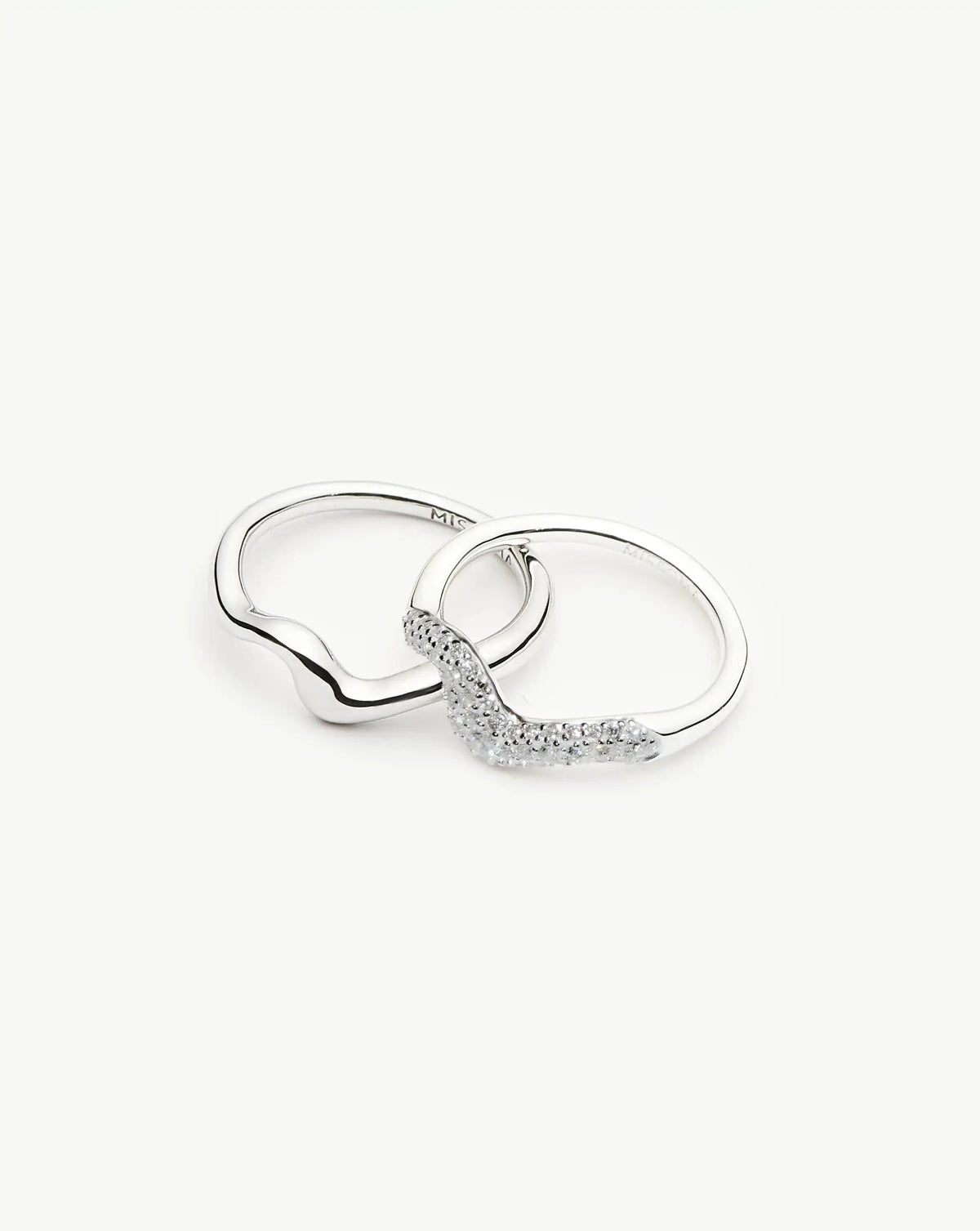 The Day-to-Night Ring Set | Sterling Silver