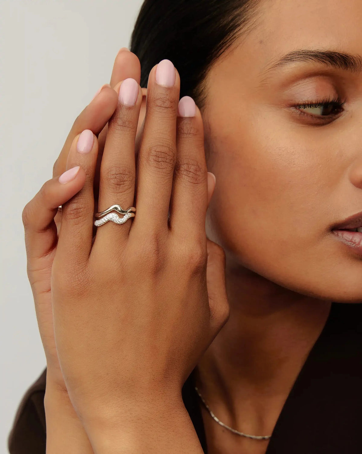 The Day-to-Night Ring Set | Sterling Silver