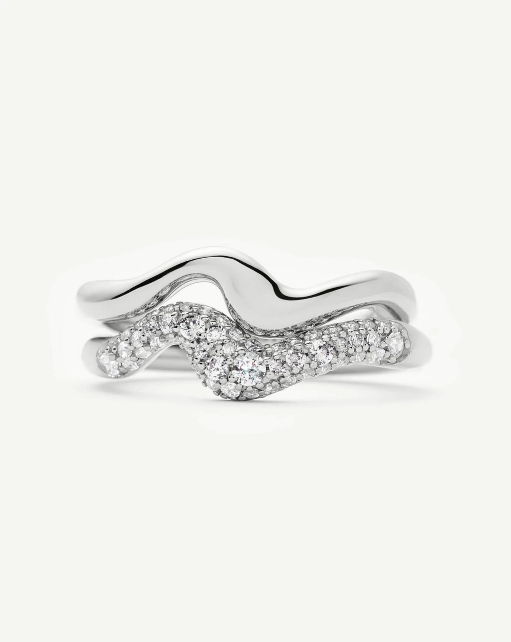 The Day-to-Night Ring Set | Sterling Silver