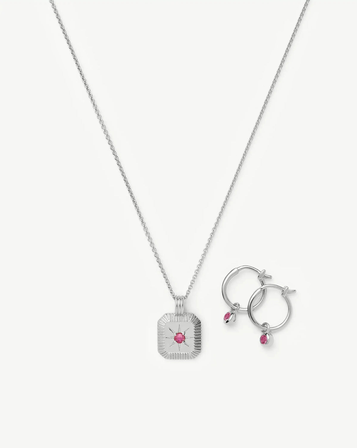 The Meaningful October Birthstone Set | Sterling Silver/Pink Tourmaline