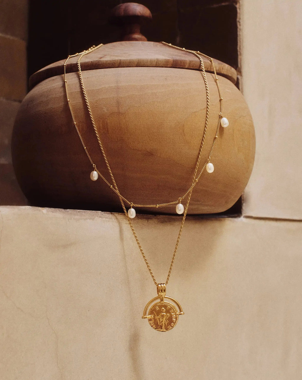 Pearl Baya Baroque Chain Choker | 18ct Gold Vermeil/Pearl