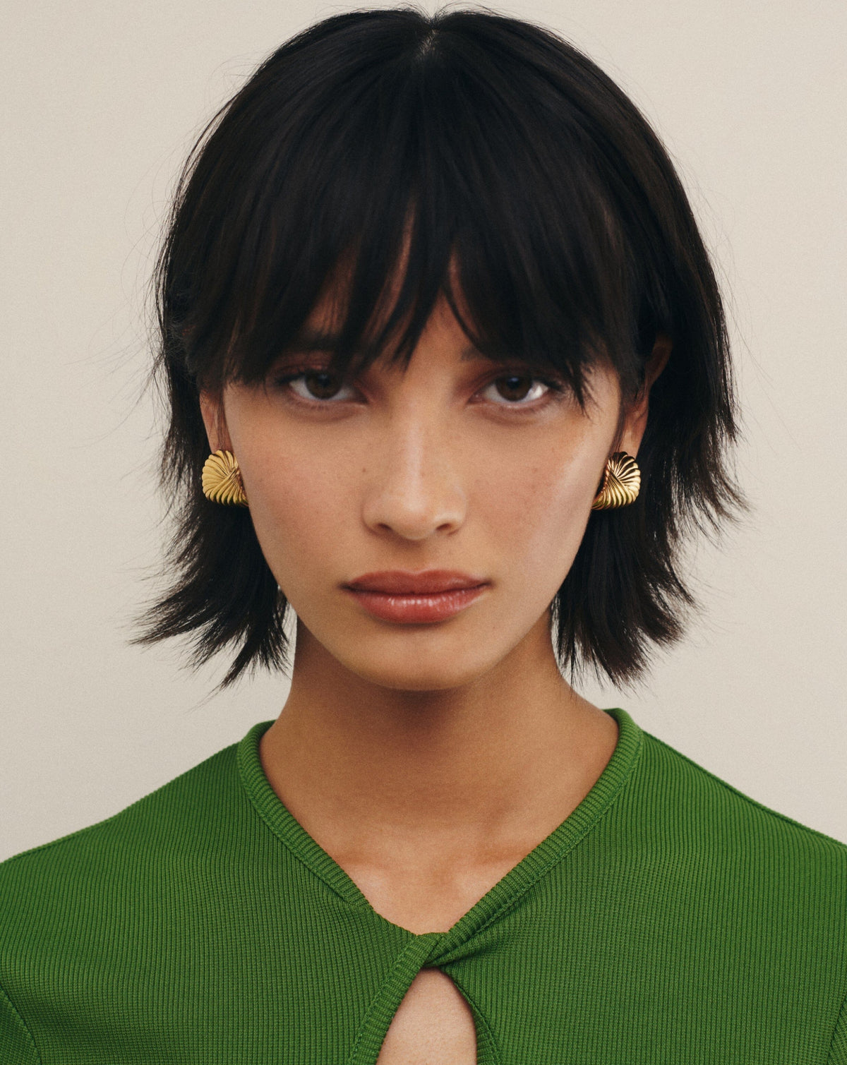 Ripple Oversized Stud Earrings