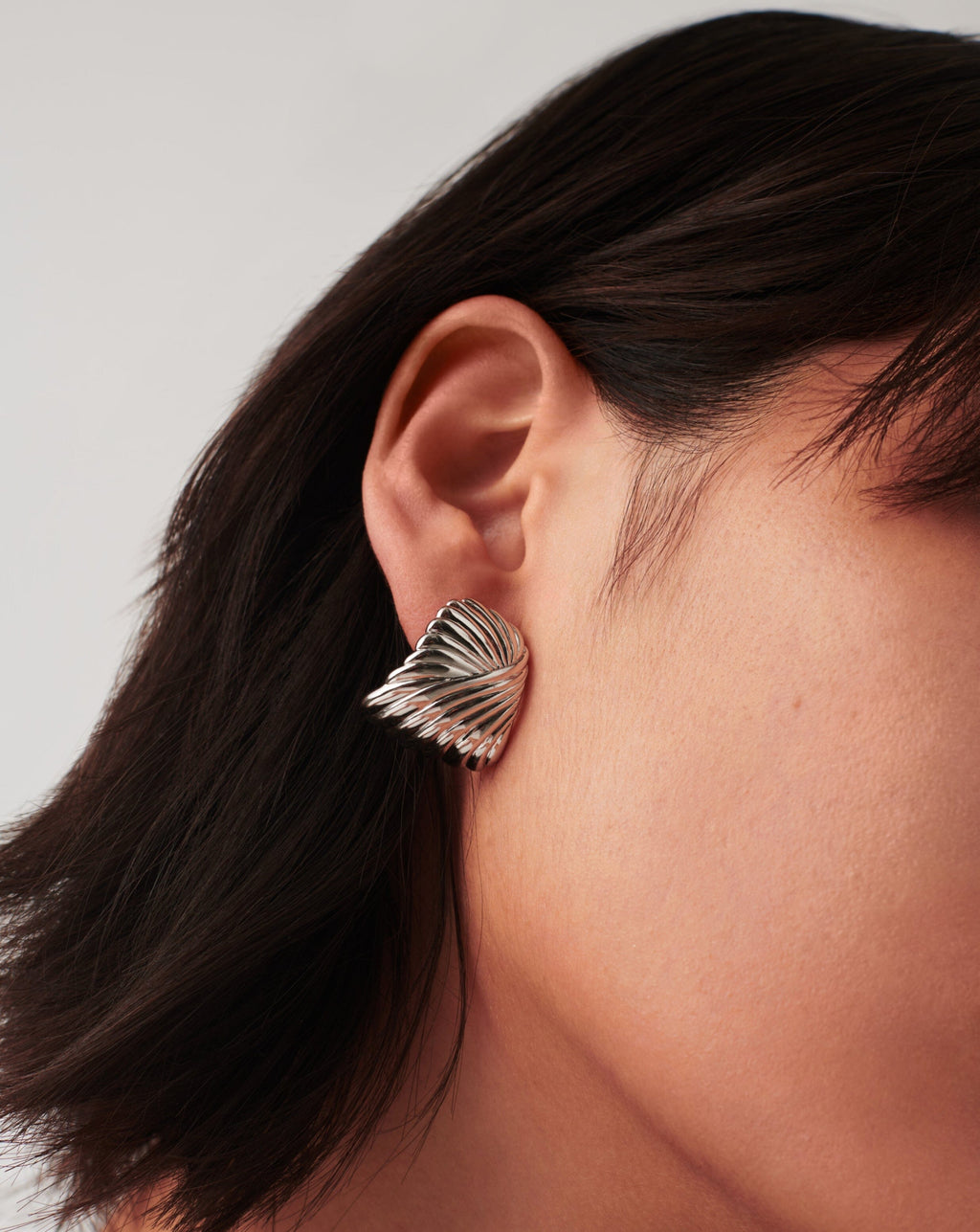 Ripple Oversized Stud Earrings