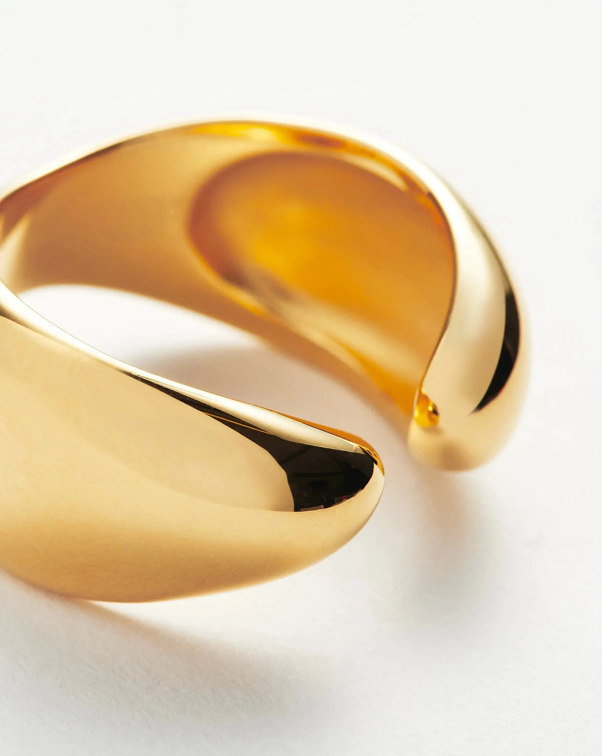 Savi Sculptural Open Stacking Ring | 18ct Gold Plated