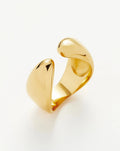 Savi Sculptural Open Stacking Ring | 18ct Gold Plated