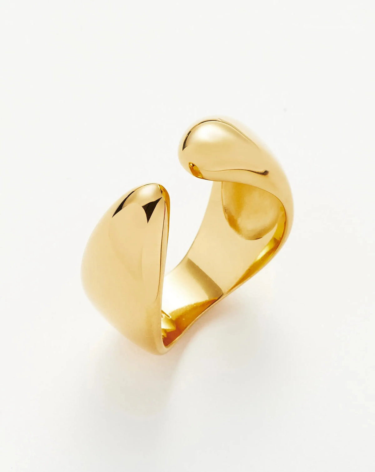 Savi Sculptural Open Stacking Ring | 18ct Gold Plated