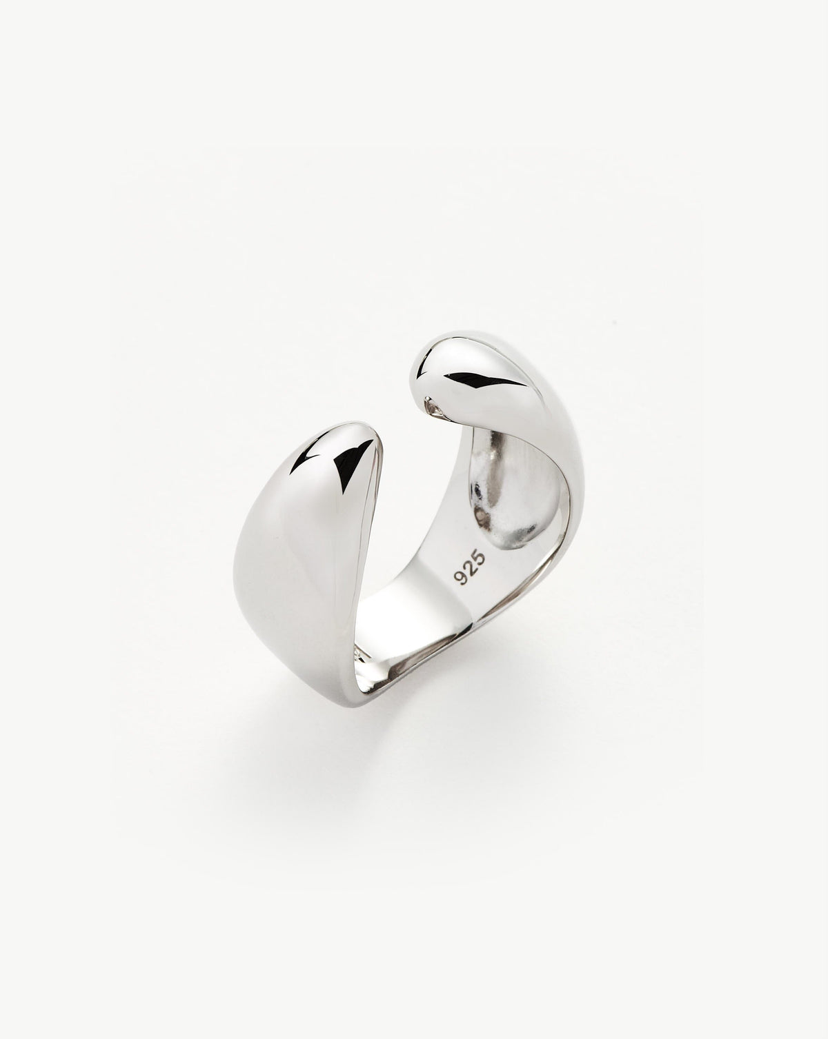 Savi Sculptural Open Stacking Ring | Silver Plated