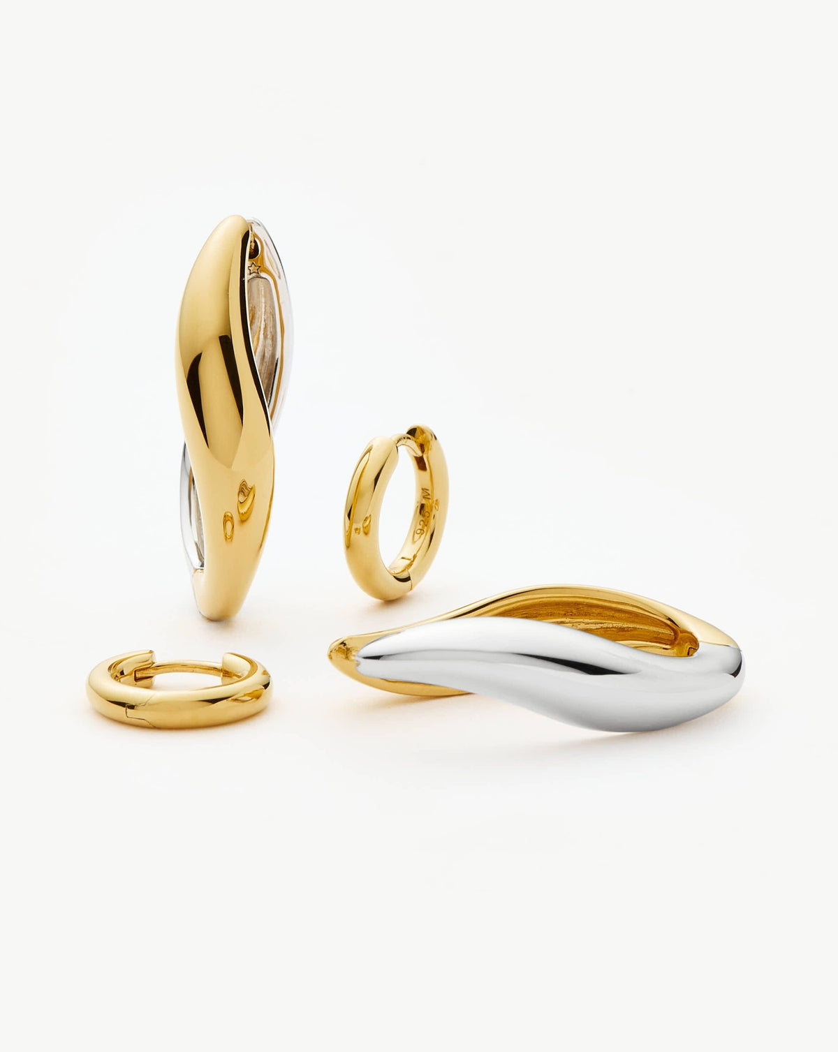 The Wear it Both Ways Hoop Set | Gold/Mixed Metal