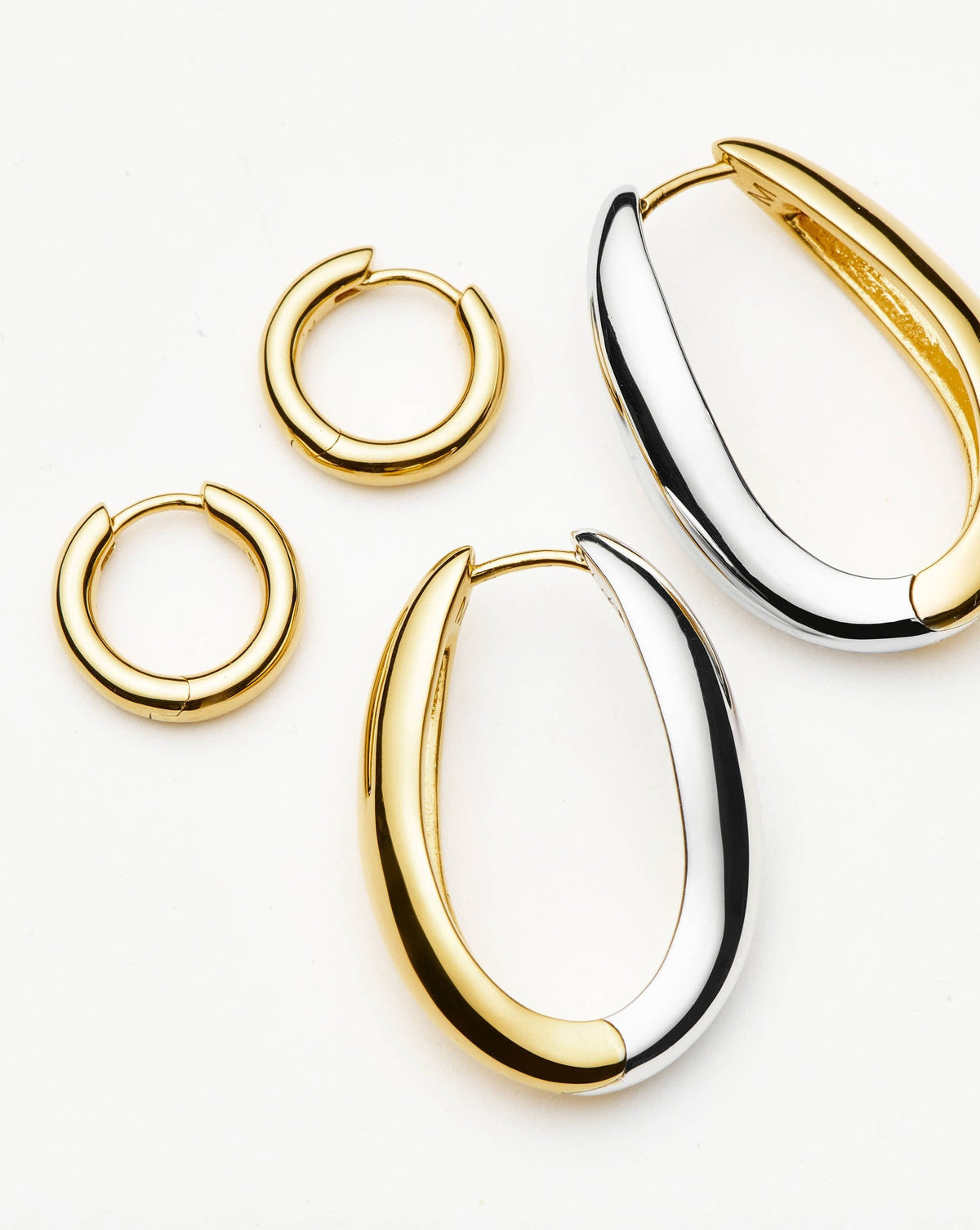 The Wear it Both Ways Hoop Set | Gold/Mixed Metal