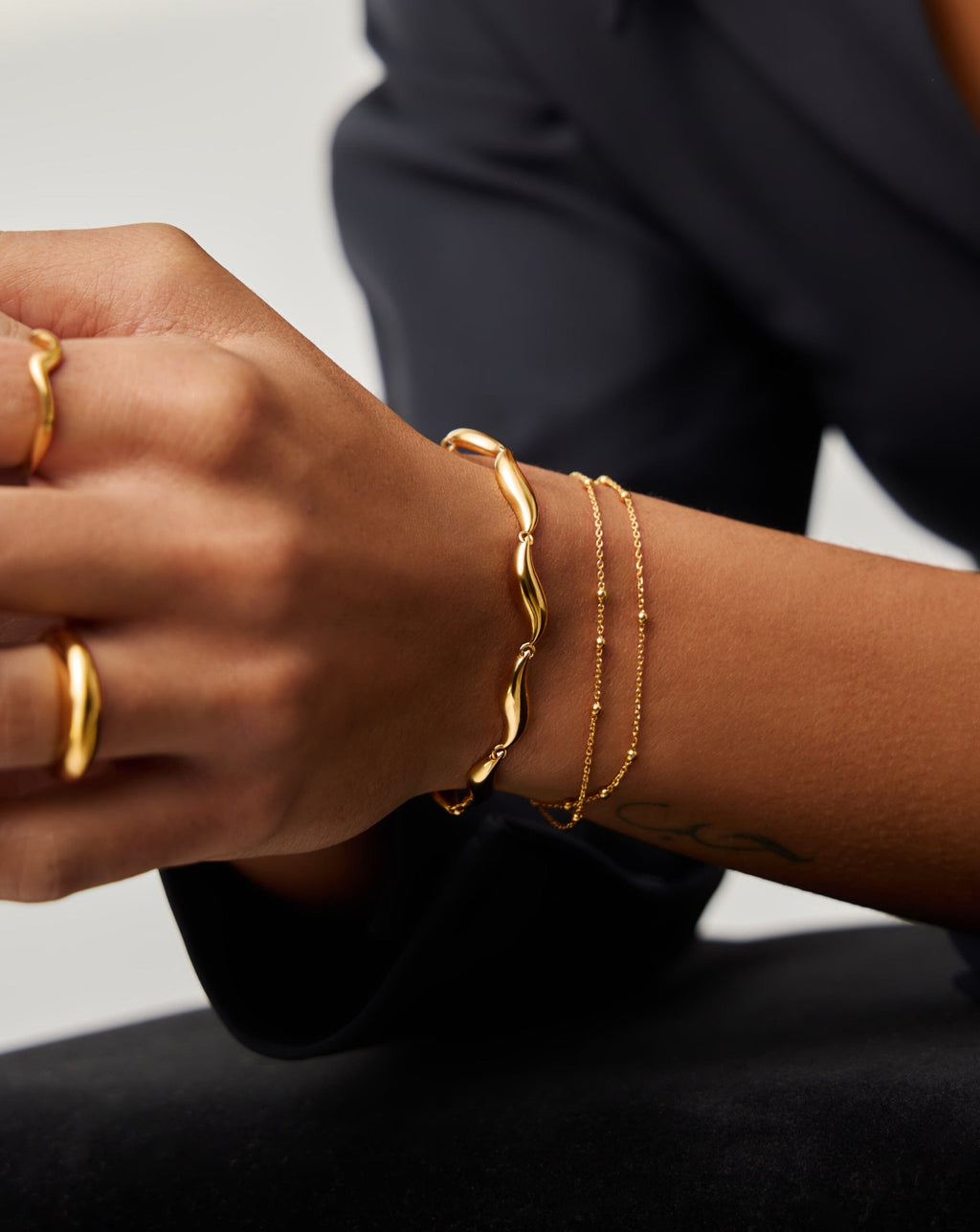 Savi Signature Link Chain Bracelet | 18ct Gold Plated