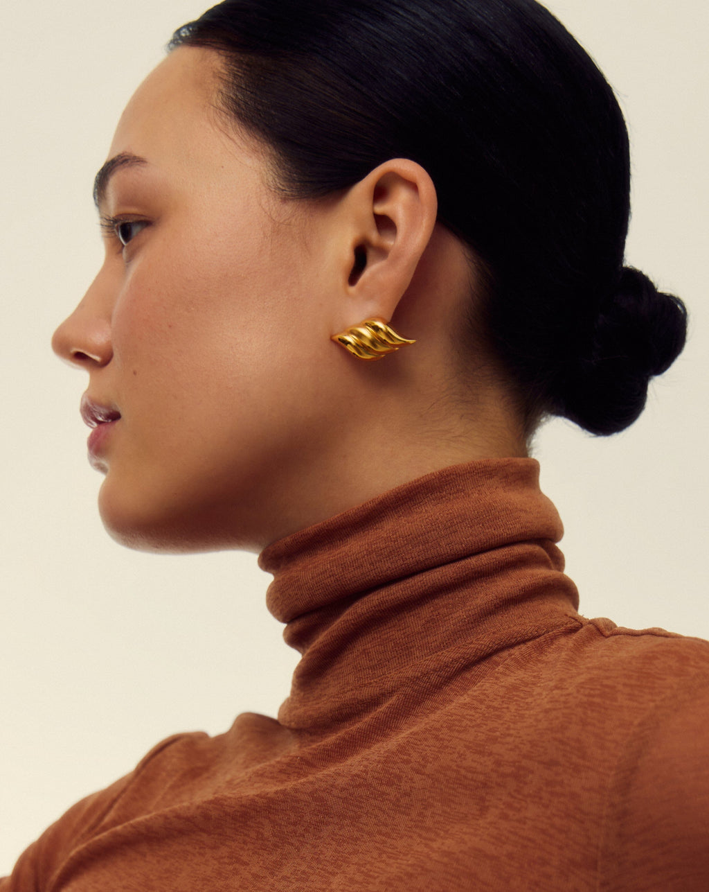 Savi Signature Oversized Stud Earrings | 18ct Gold Plated