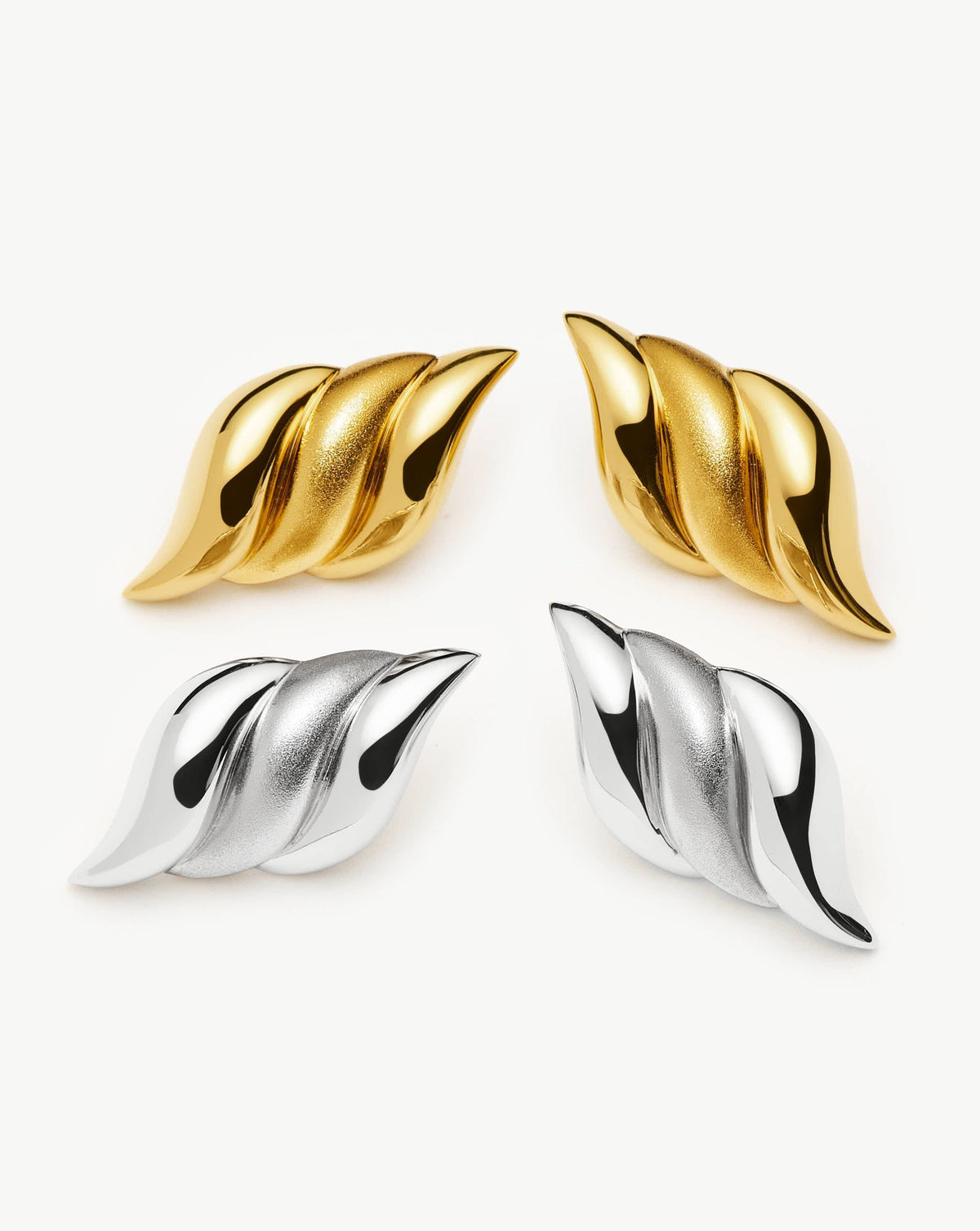 Savi Signature Oversized Stud Earrings | Sterling Silver