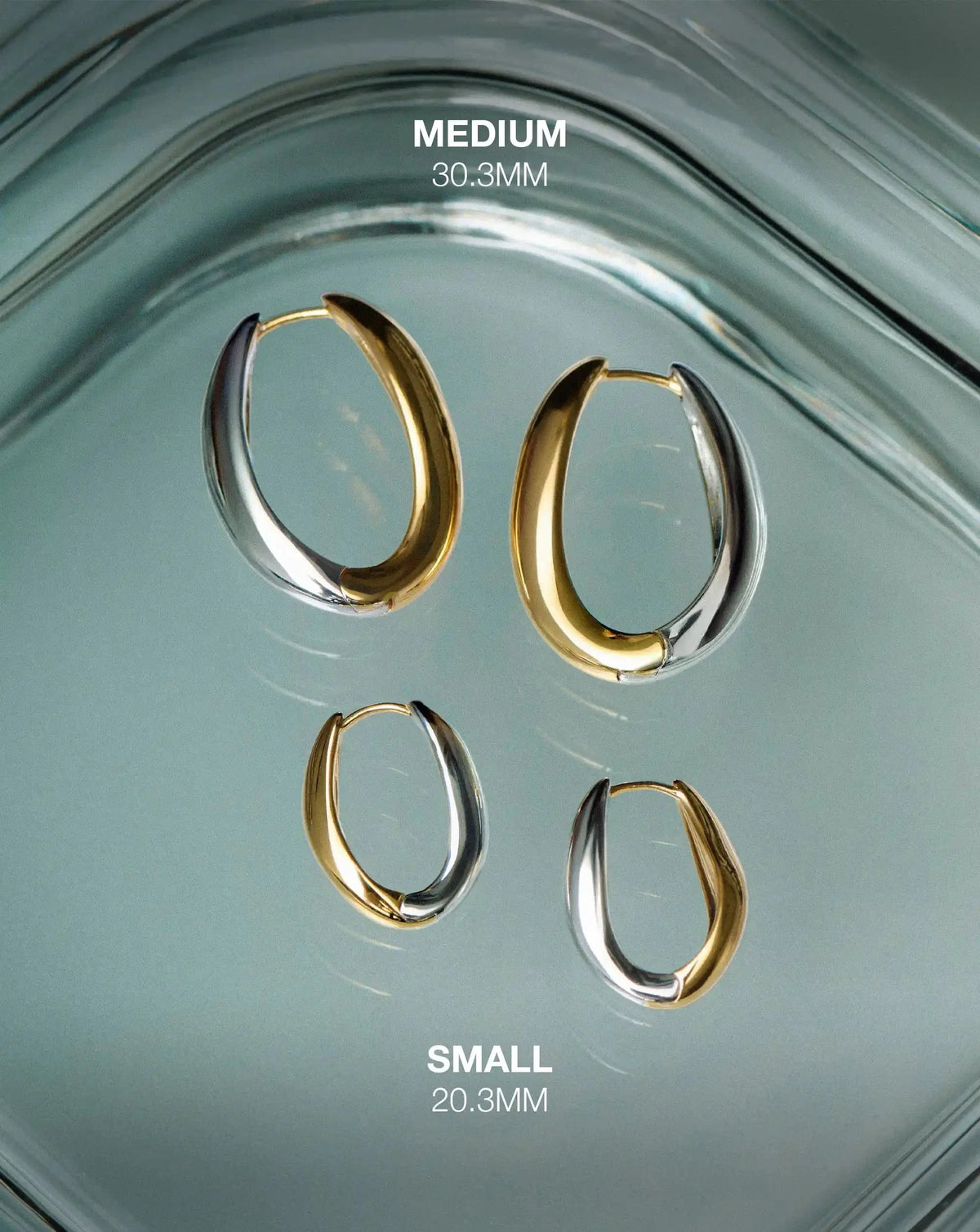 Savi Signature Medium Hoop Earrings | Mix Metal