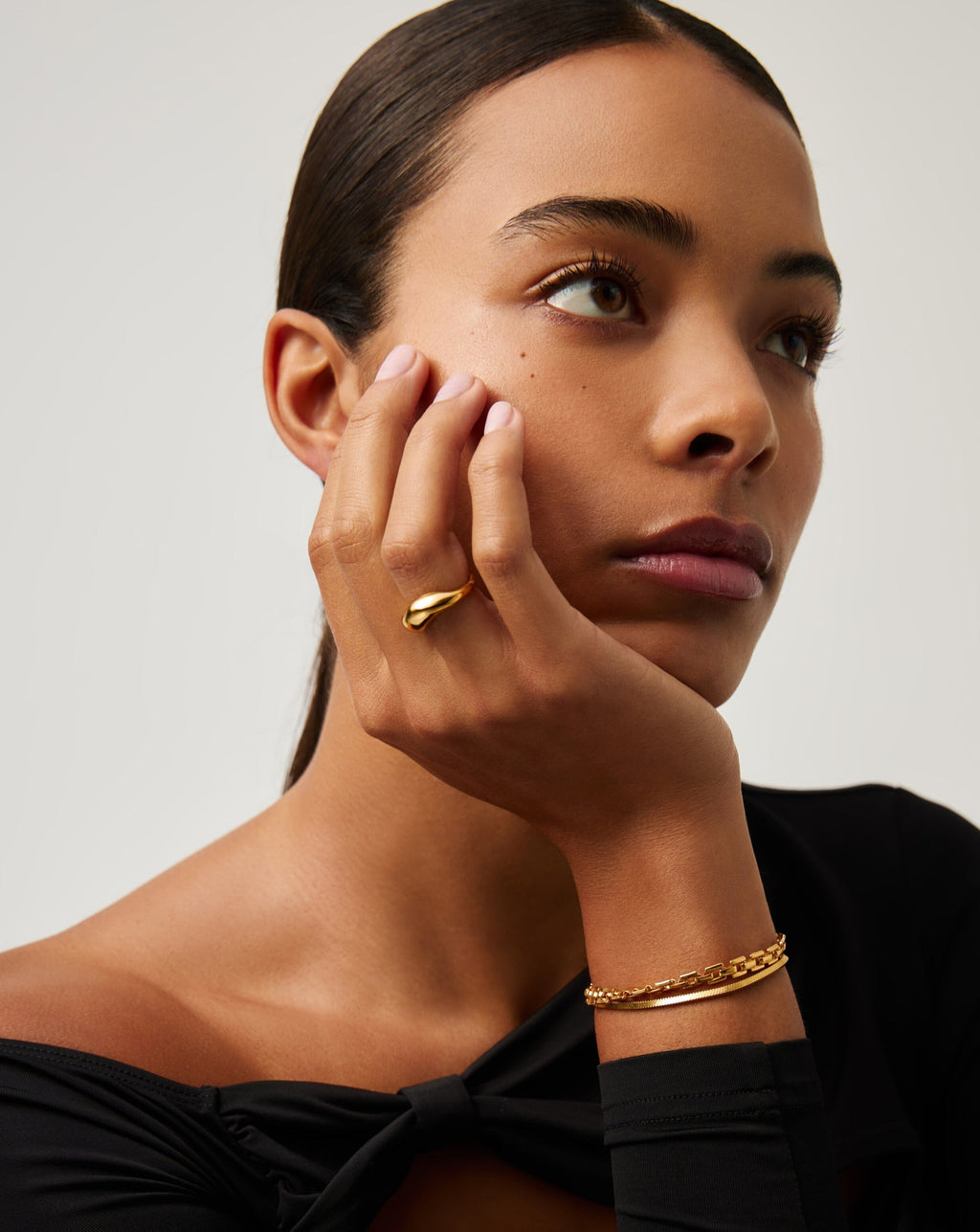 Savi Signature Stacking Ring | 18ct Gold Plated