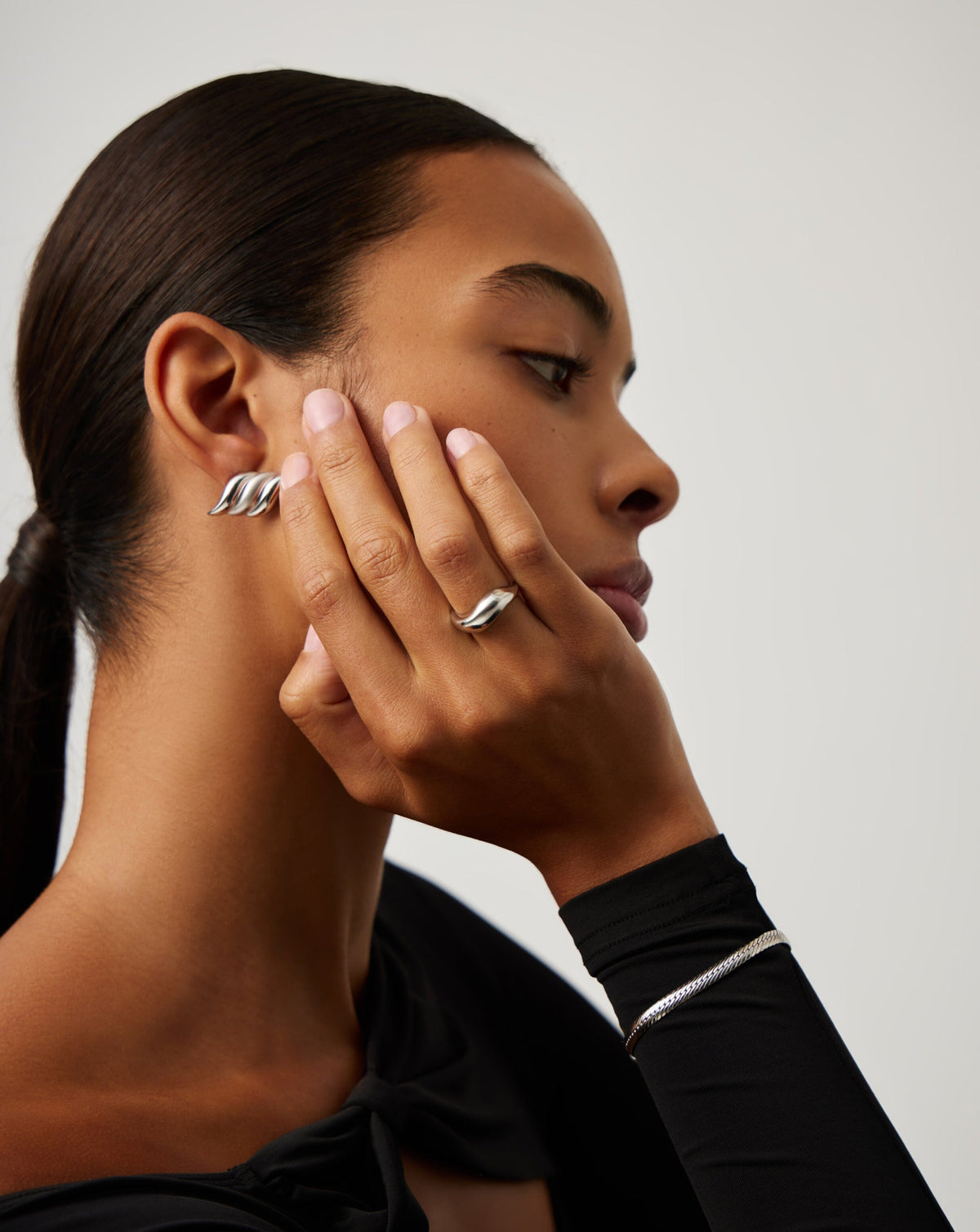 Savi Signature Stacking Ring | Silver Plated