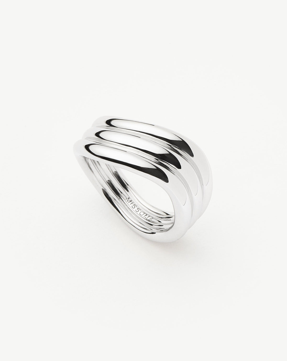 Savi Signature Triple Ring | Silver Plated