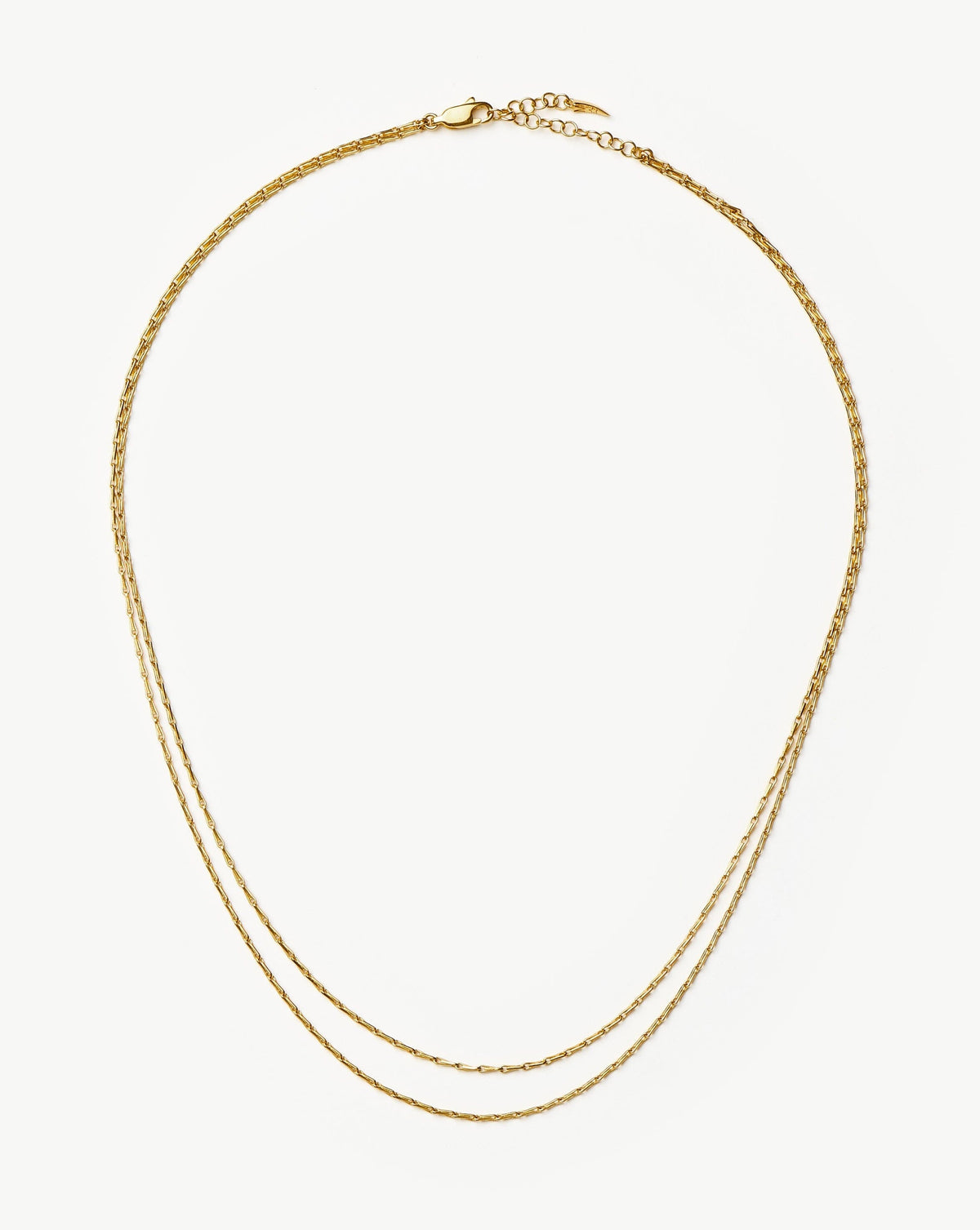 Savi Twisted Double Chain Necklace | 18ct Gold Plated