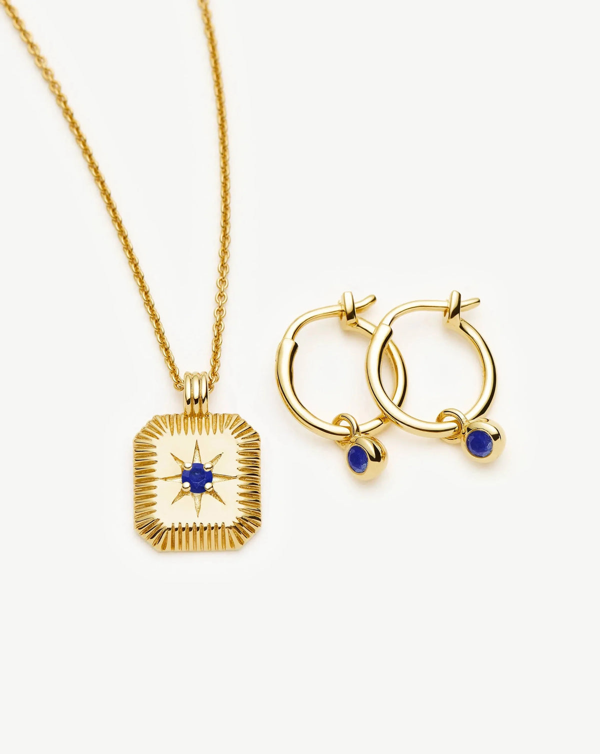 The Meaningful September Birthstone Set | 18ct Gold Vermeil/Lapis