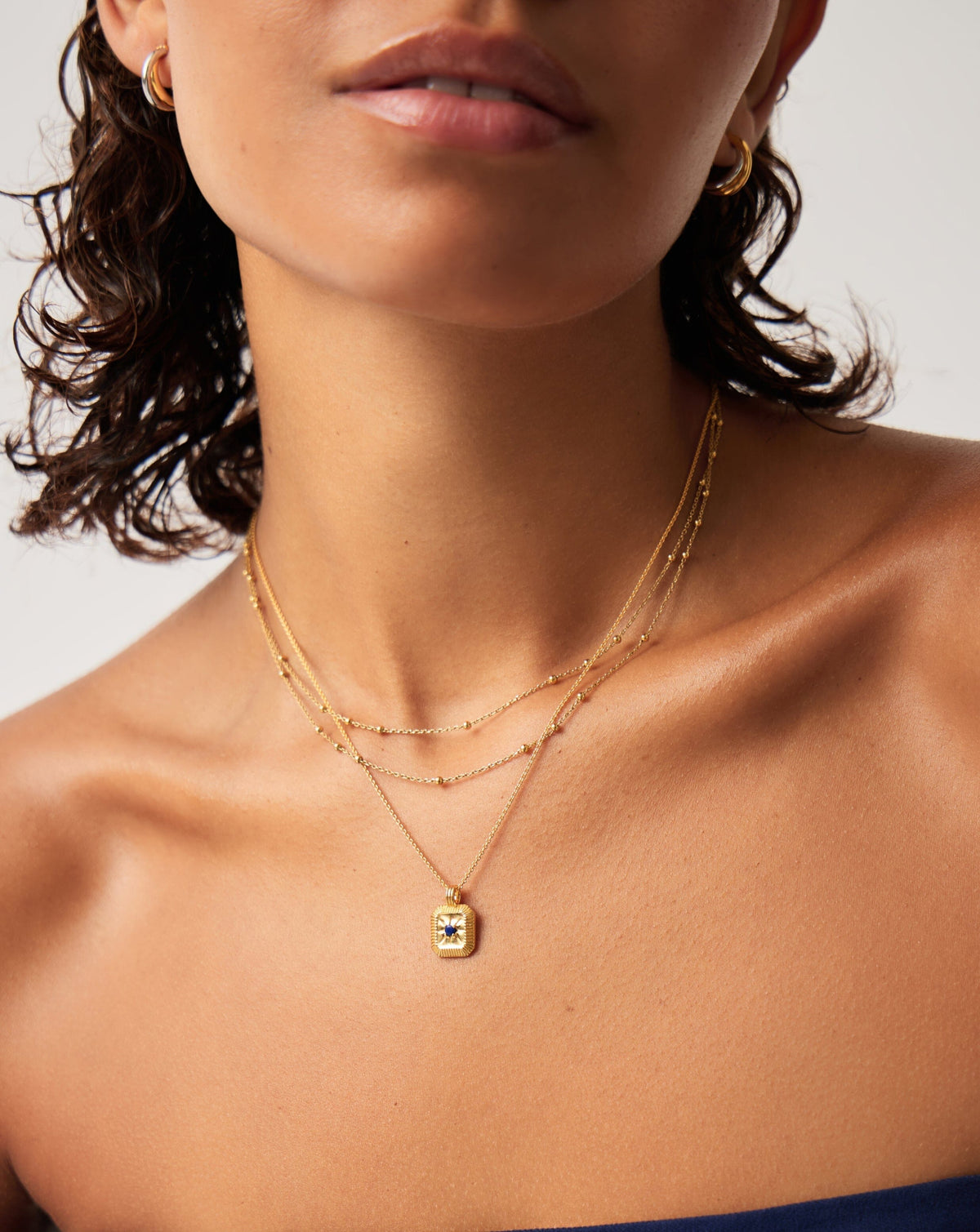 The Meaningful September Birthstone Set | 18ct Gold Vermeil/Lapis