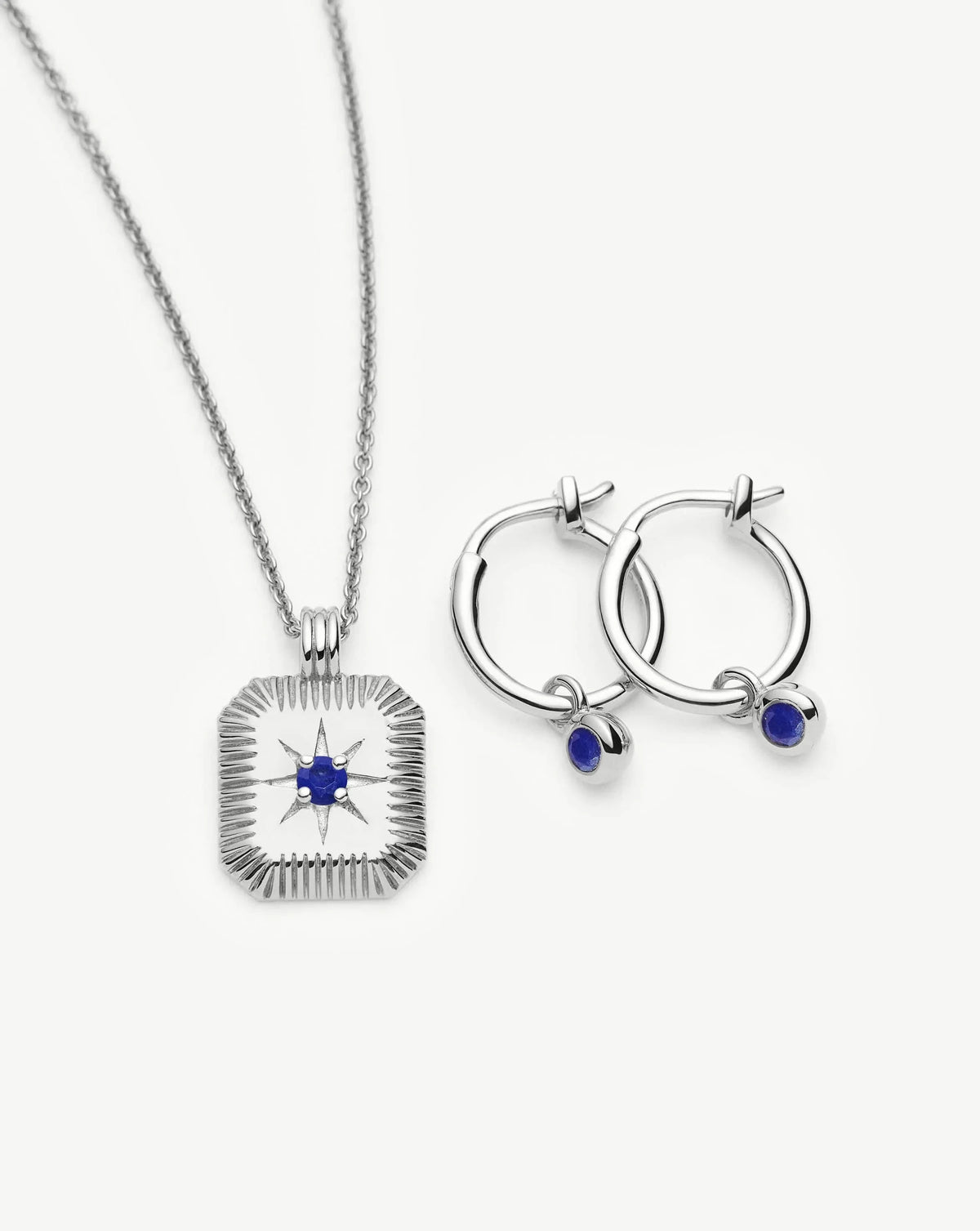 The Meaningful September Birthstone Set | Sterling Silver/Lapis
