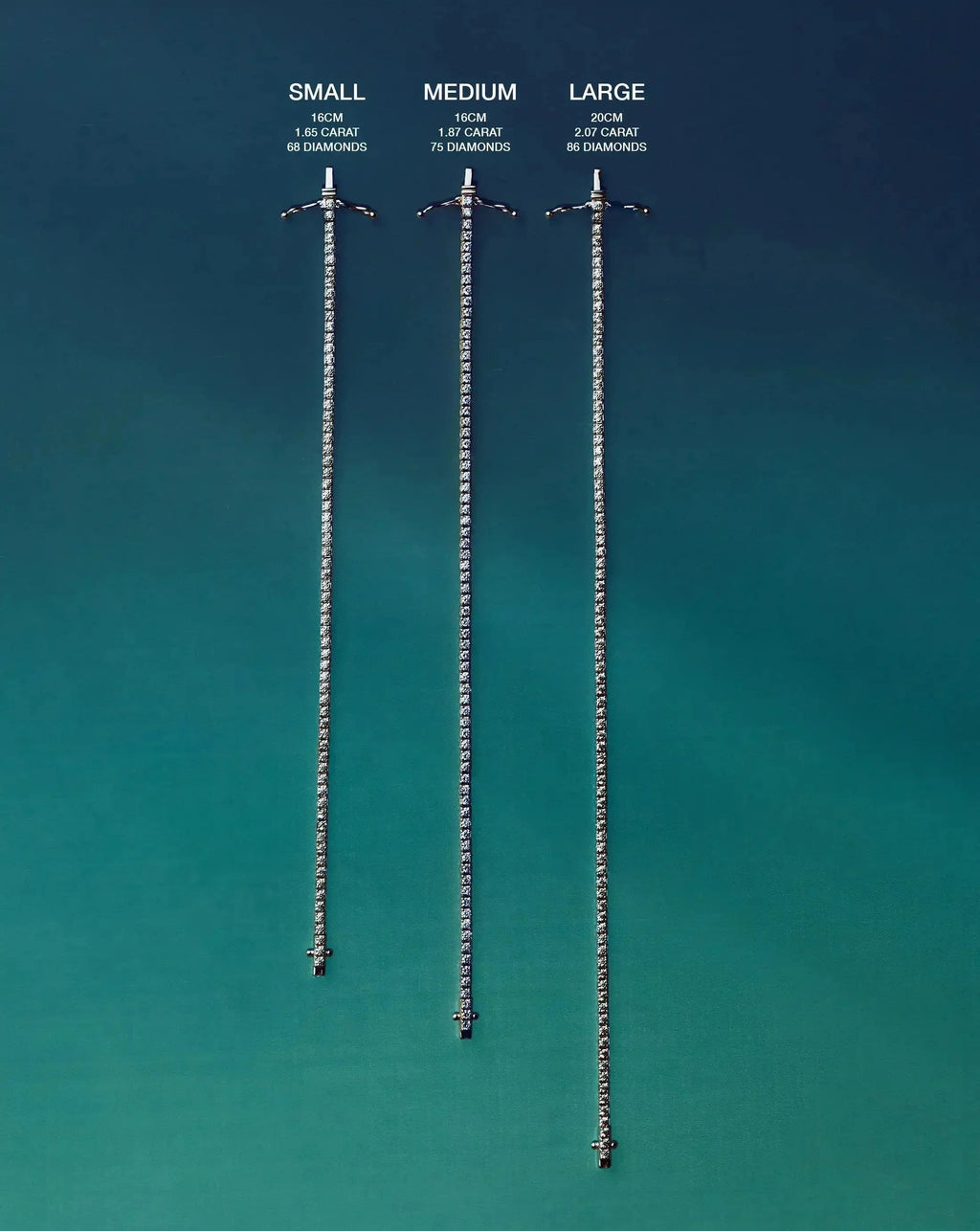 Solid Gold Diamond Tennis Bracelet | 14ct Solid Gold Lab Grown Diamonds