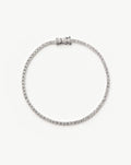 Solid Gold Diamond Tennis Bracelet | 14ct Solid White Gold Lab Grown Diamonds
