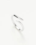 Solid Gold Open Claw Ring | 9ct Solid White Gold