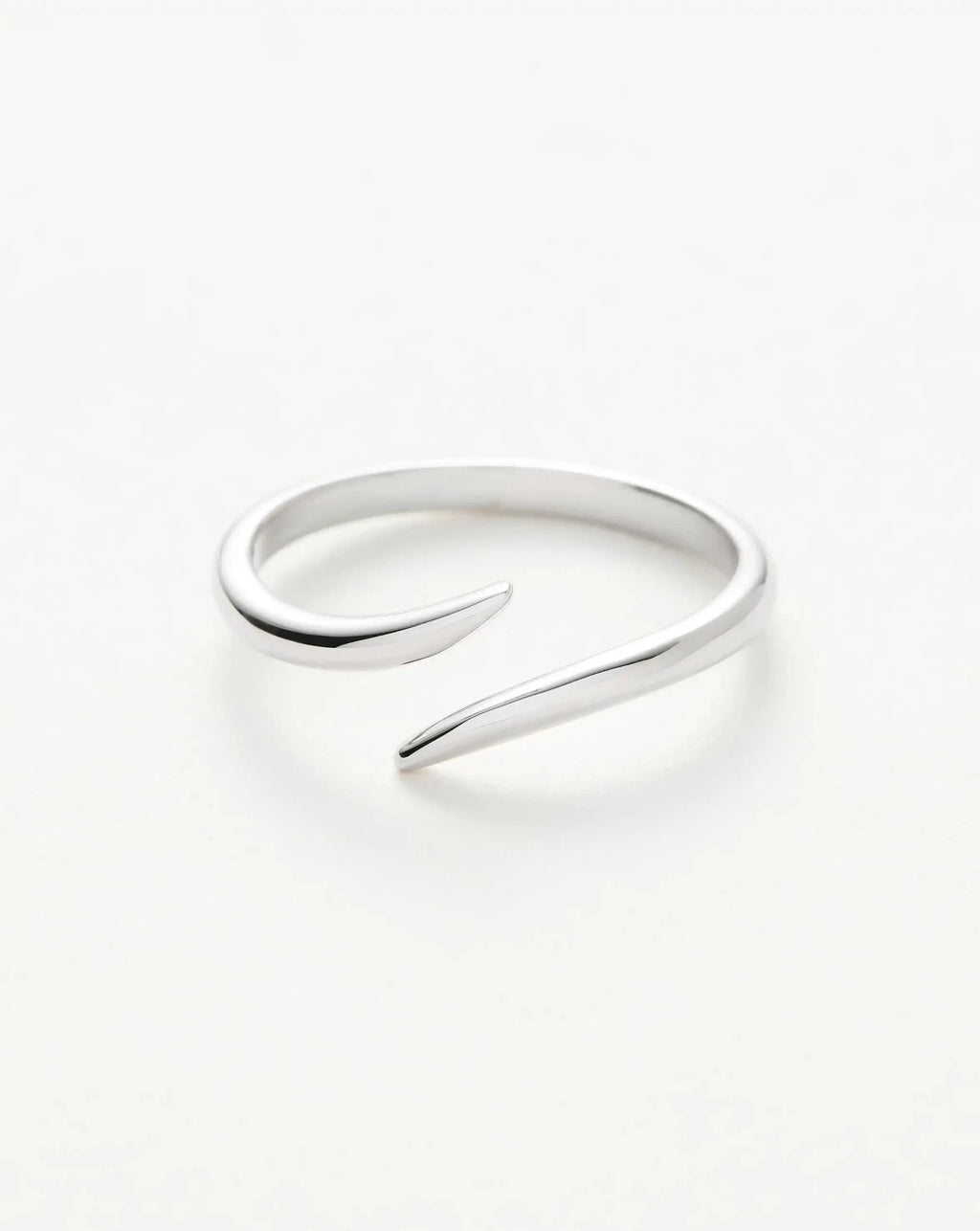 Solid Gold Open Claw Ring | 9ct Solid White Gold