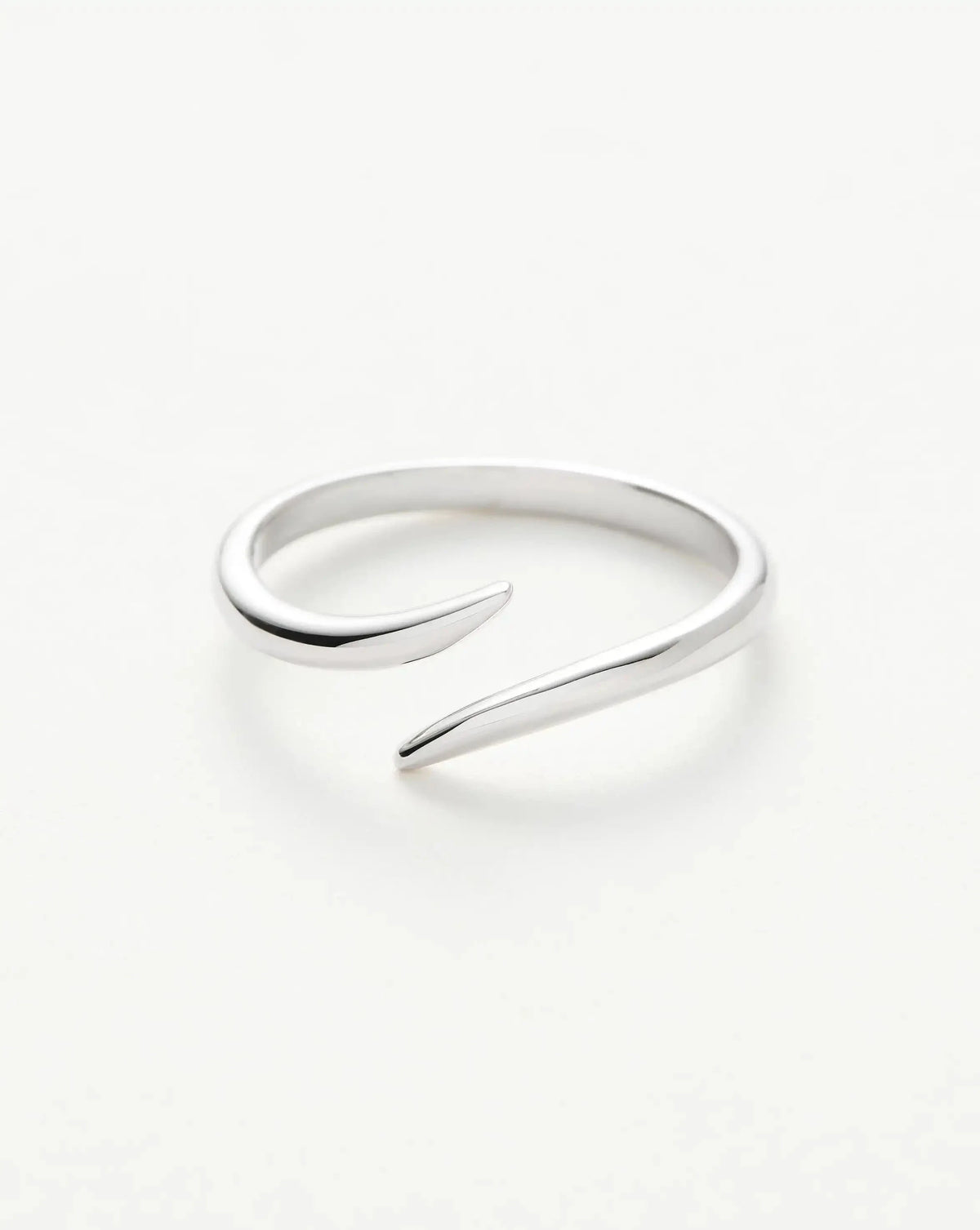 Solid Gold Open Claw Ring | 9ct Solid White Gold