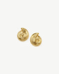 Spiral Small Stud Earrings | 18ct Gold Plated