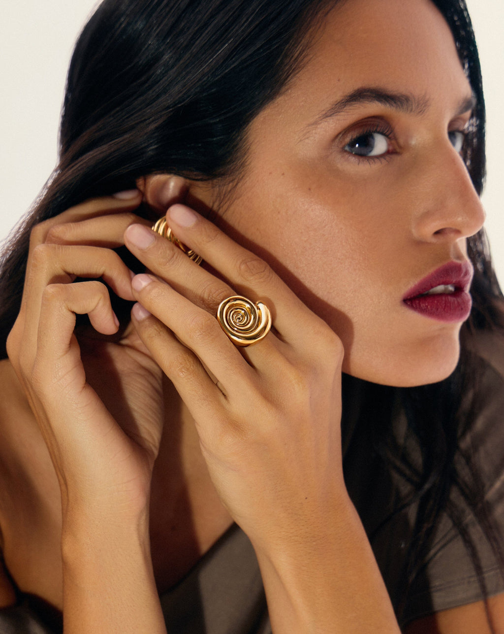 Spiral Statement Ring | 18ct Gold Plated