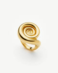 Spiral Statement Ring | 18ct Gold Plated