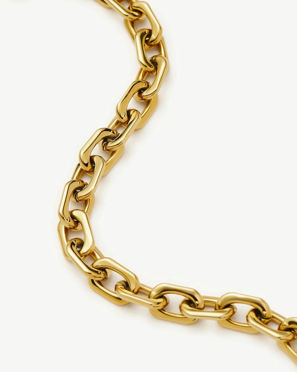 Square Paperclip Chain Bracelet | 18ct Gold Plated
