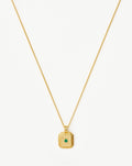 May Birthstone Pendant Necklace | 18ct Gold Vermeil/Green Onyx