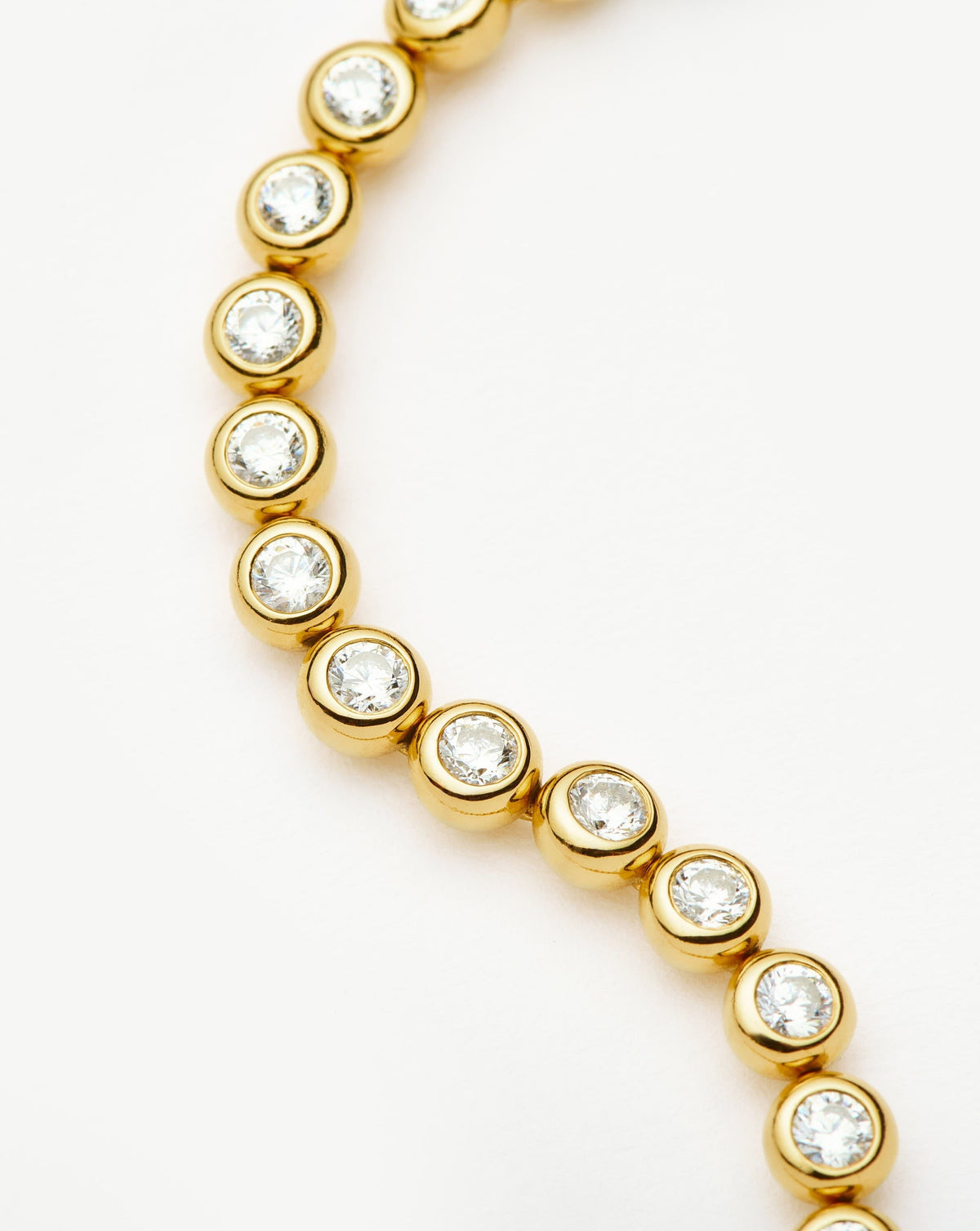 Tennis Round Bracelet | 18ct Gold Plated Cubic Zirconia