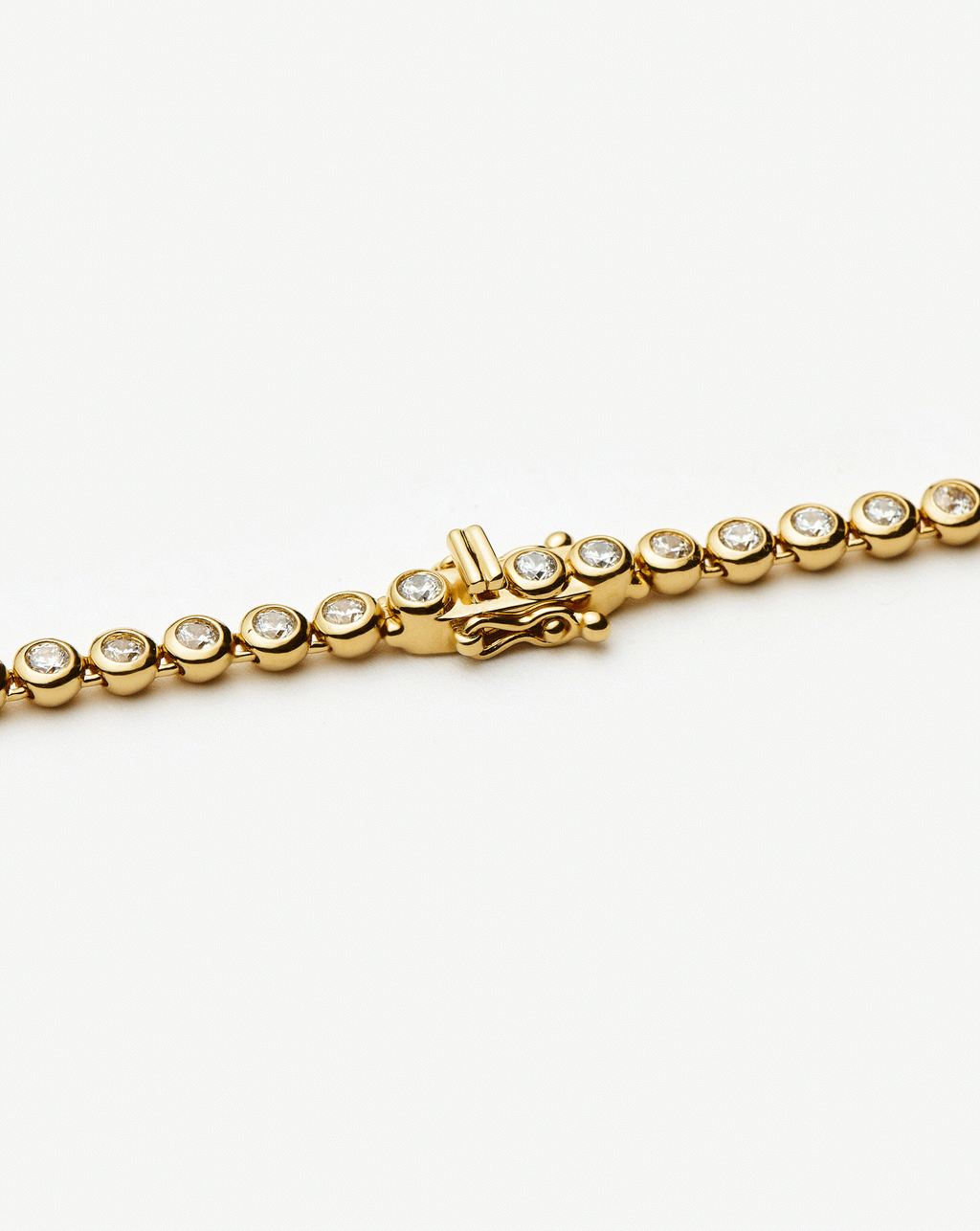 Tennis Round Bracelet | 18ct Gold Plated Cubic Zirconia