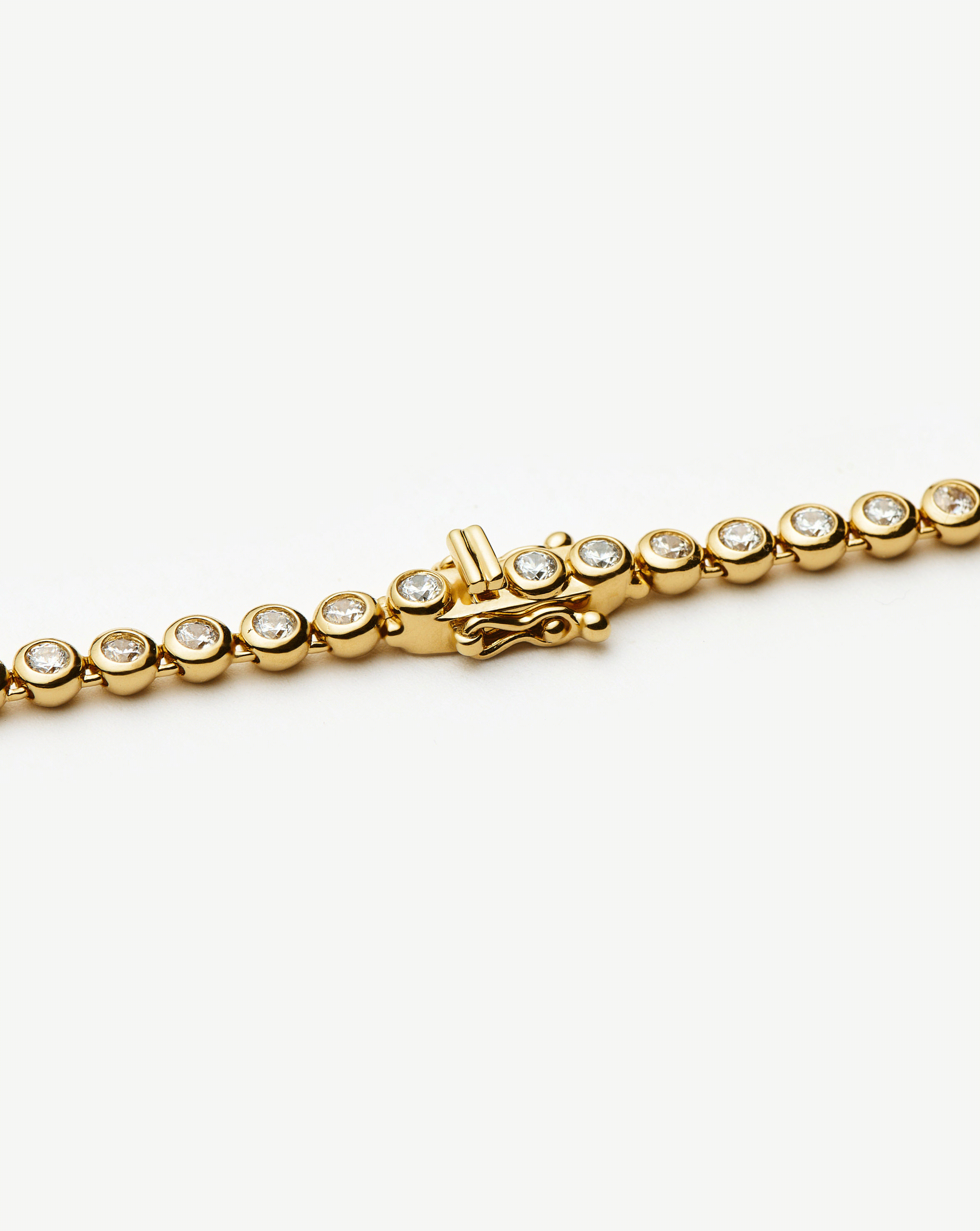 Tennis Round Bracelet | 18ct Gold Plated Cubic Zirconia