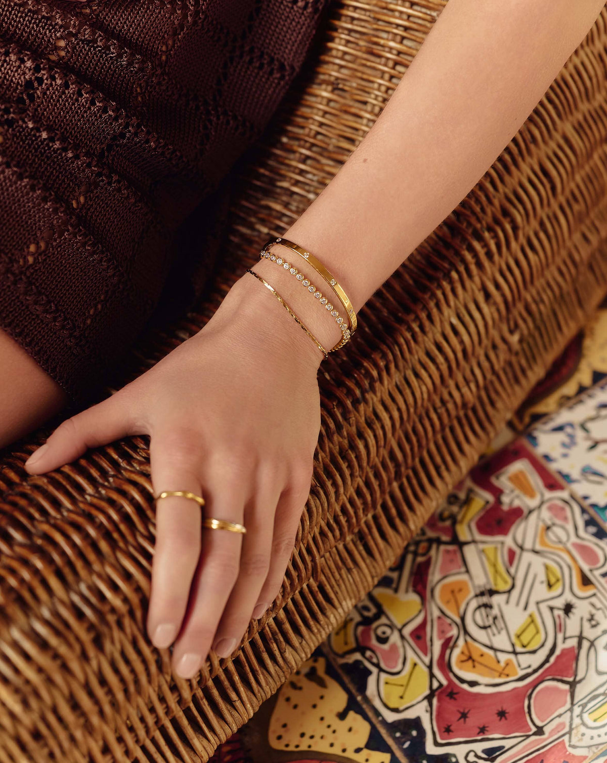 Tennis Round Bracelet | 18ct Gold Plated Cubic Zirconia