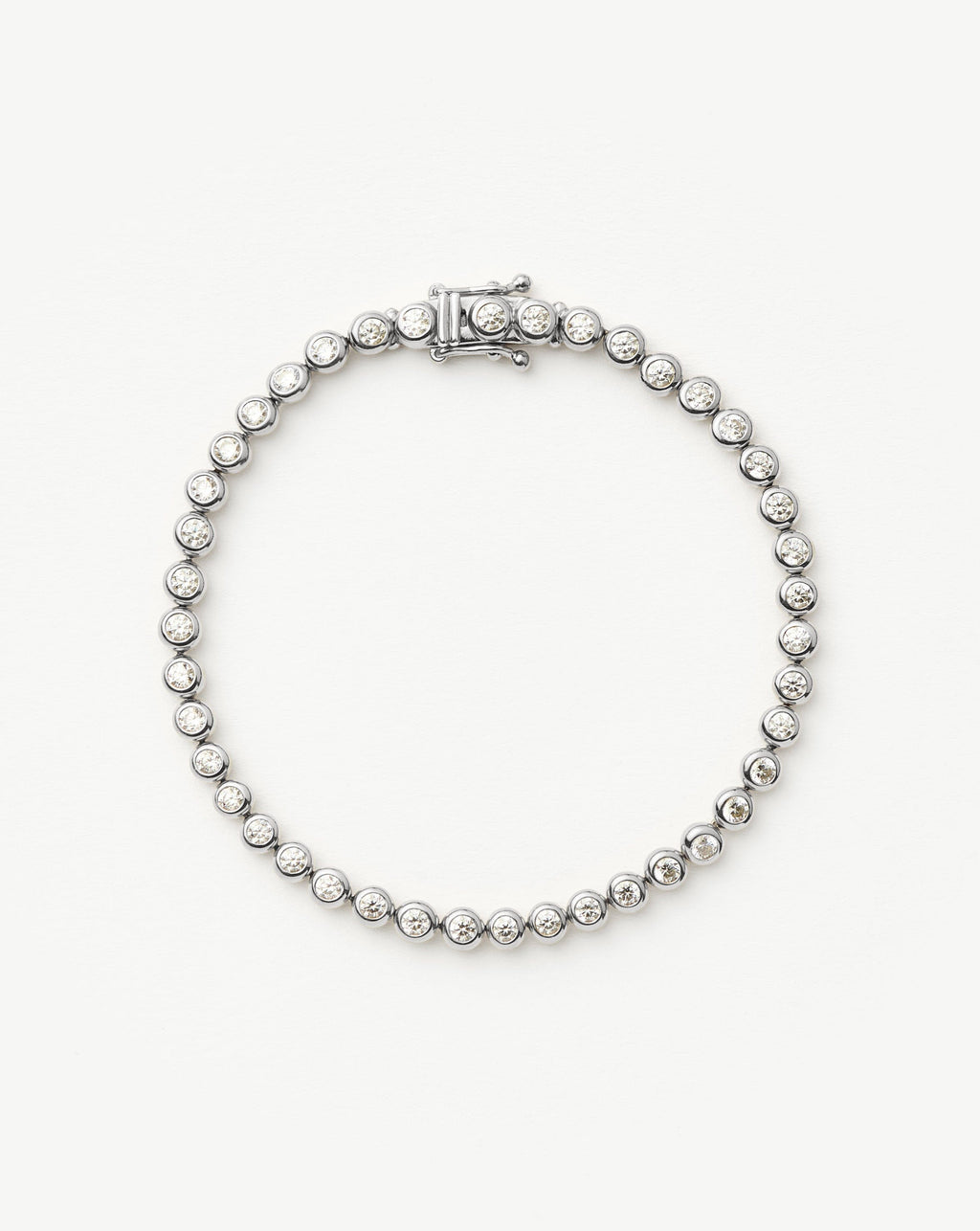 Tennis Round Bracelet | Silver Plated Cubic Zirconia