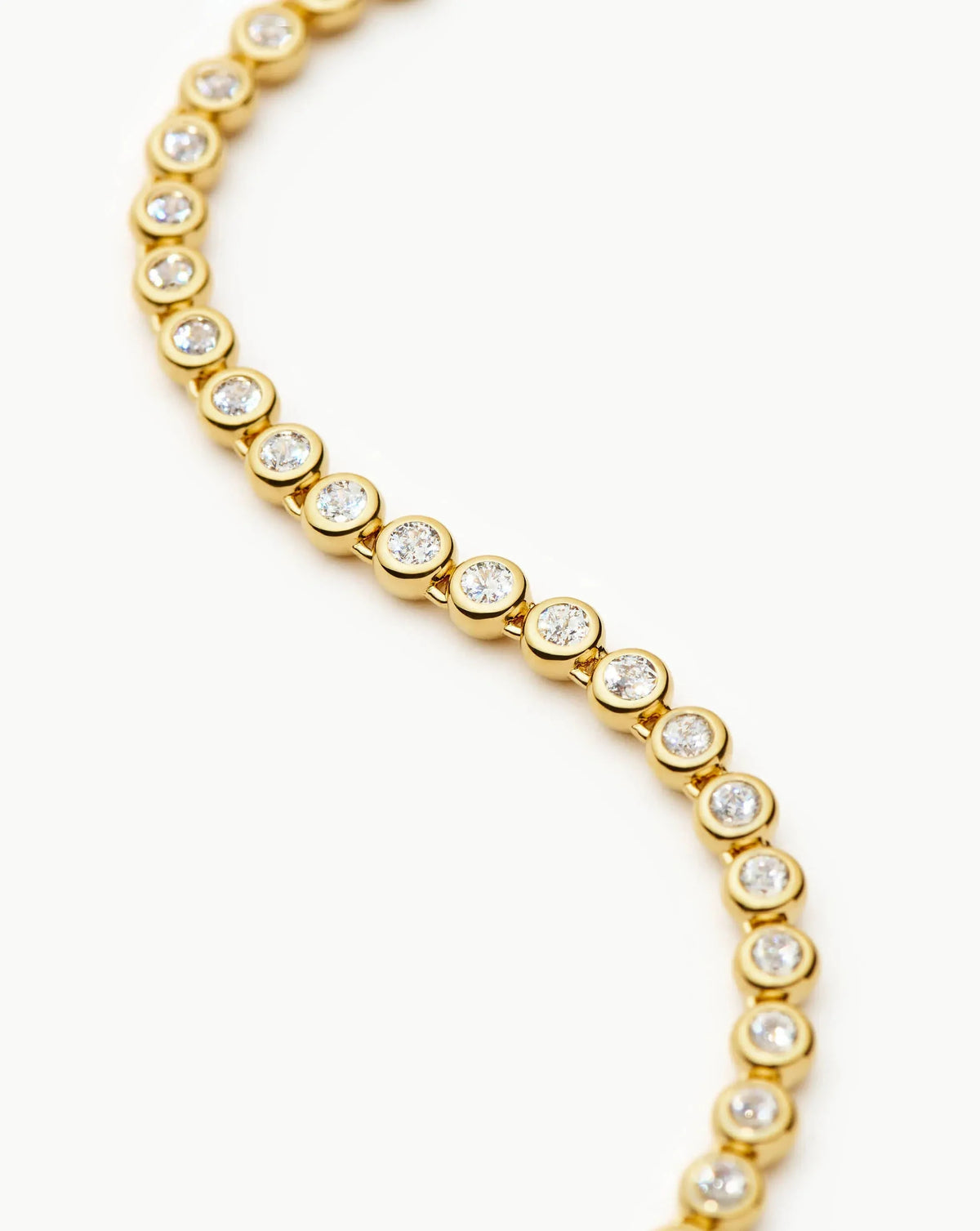 Tennis Round Necklace | 18ct Gold Plated/Cubic Zirconia