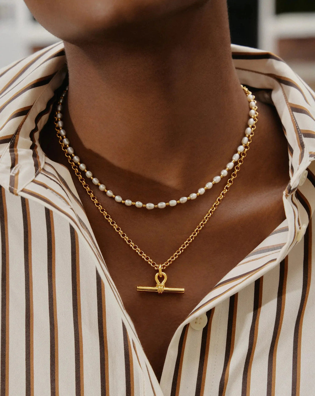 The Andy Pearl Necklace Set | 18ct Gold Plated/Pearl