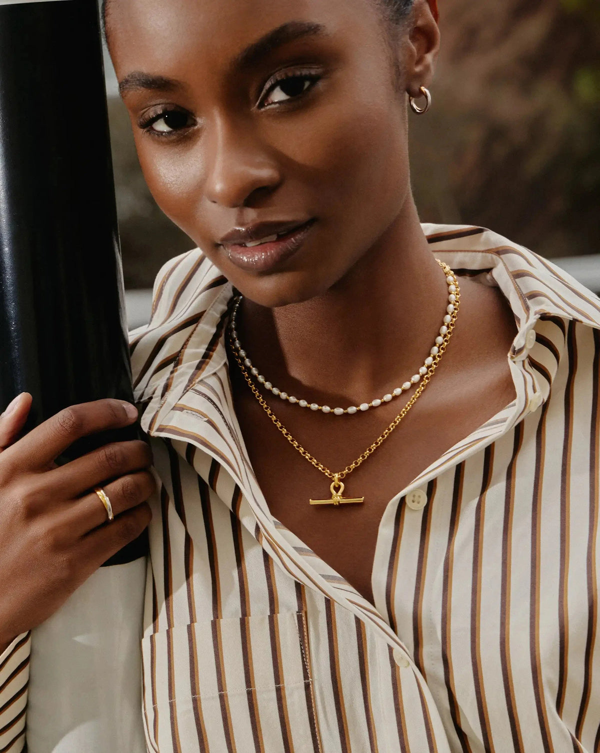 The Andy Pearl Necklace Set | 18ct Gold Plated/Pearl